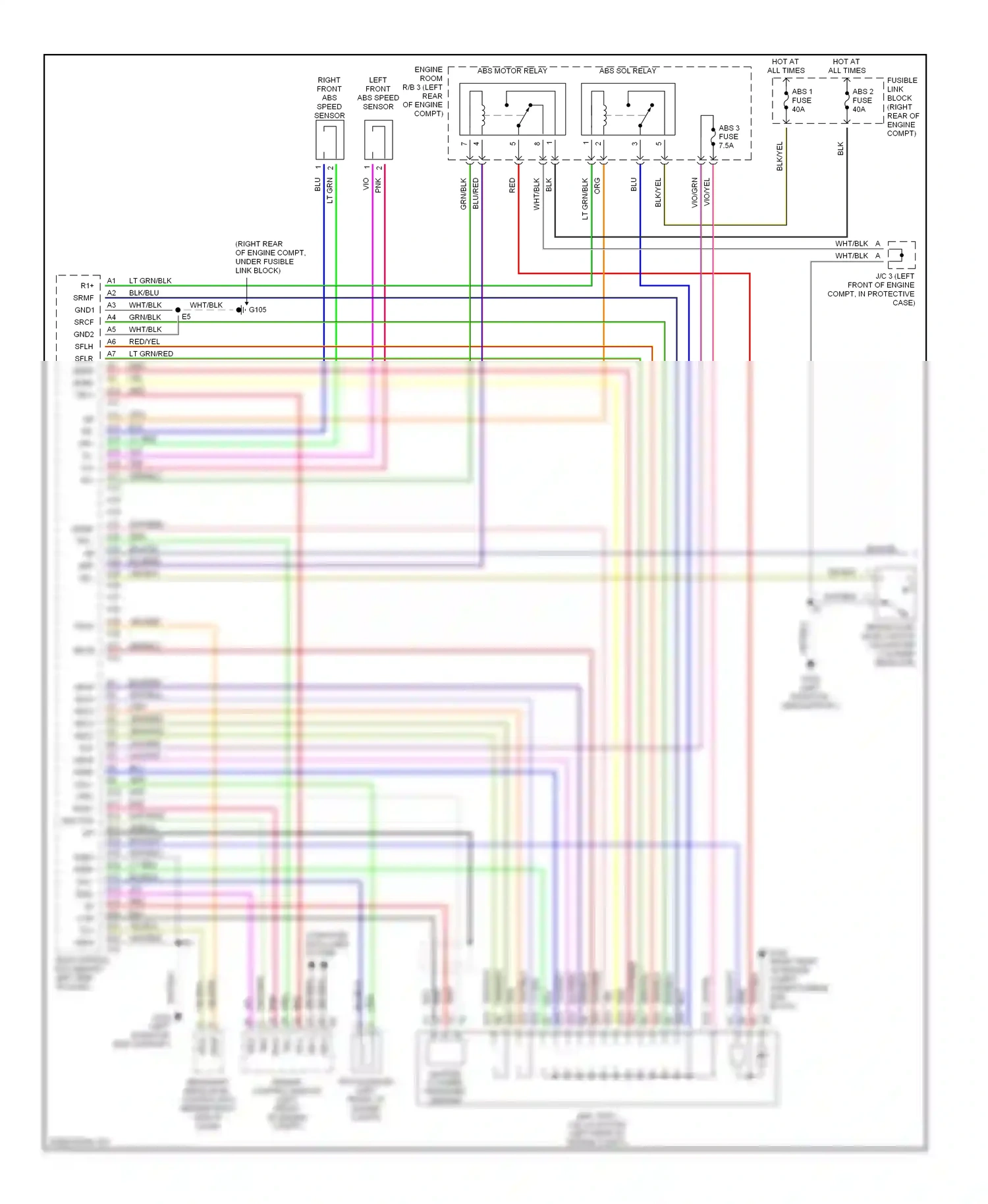Lexus LS III (2000-2003) computer data lines system wiring diagram  (1 of 28)