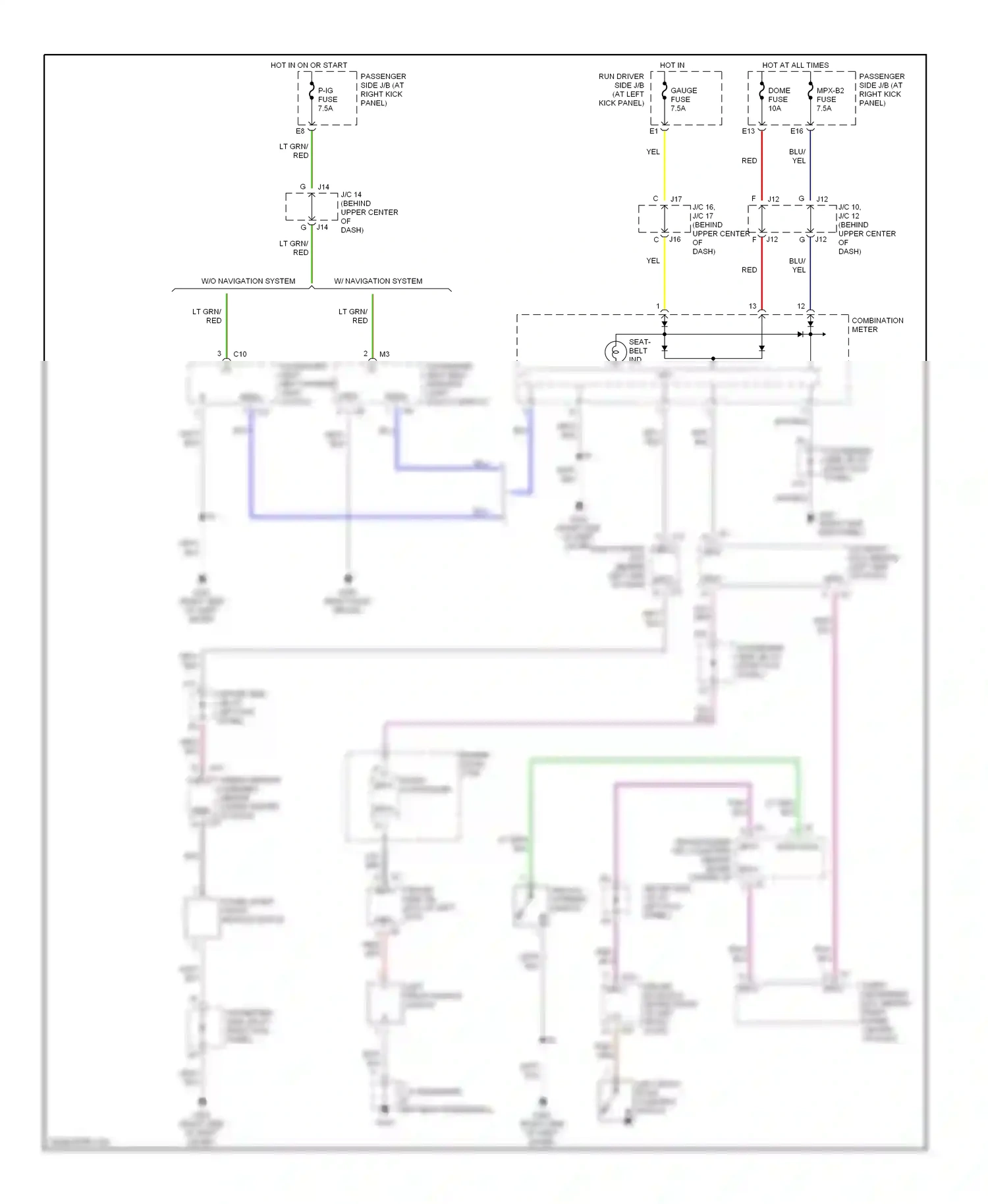 Lexus LS III (2000-2003) dbkl wiring diagram  (2 of 2)
