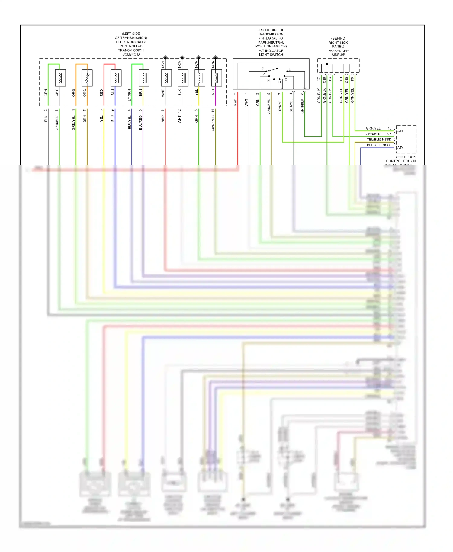 Lexus LS III (2000-2003) engine control module (ecm) (left front of engine compt, in protective case) wiring diagram  (2 of 3)