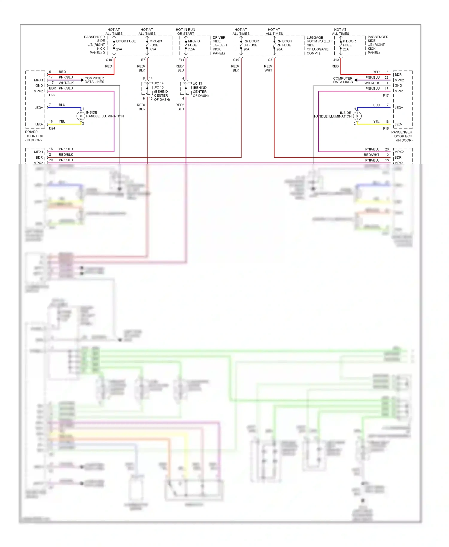 Lexus LS III (2000-2003) fuse wiring diagram  (17 of 31)