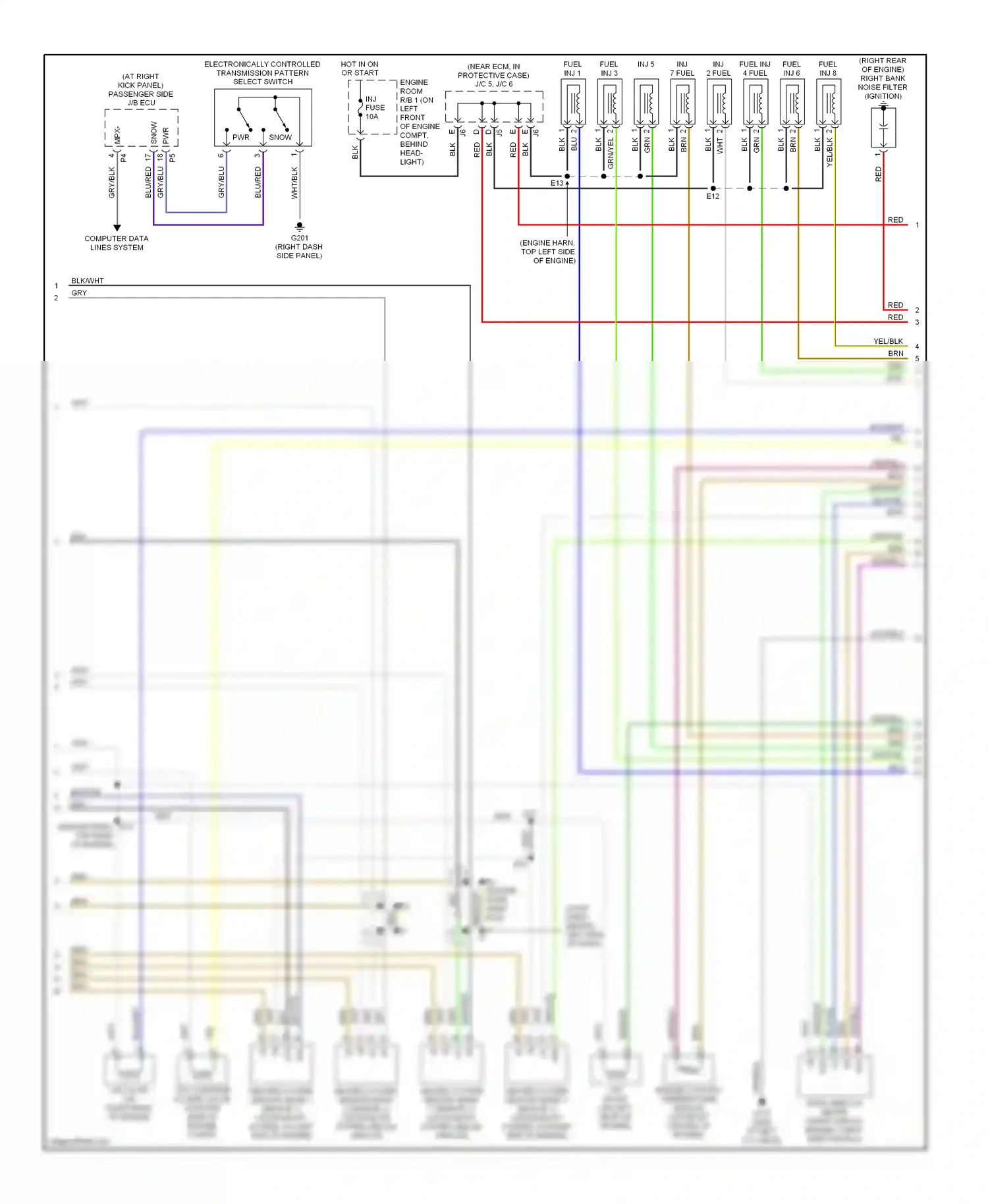 Lexus LS III (2000-2003) gry/blu wiring diagram  (10 of 10)