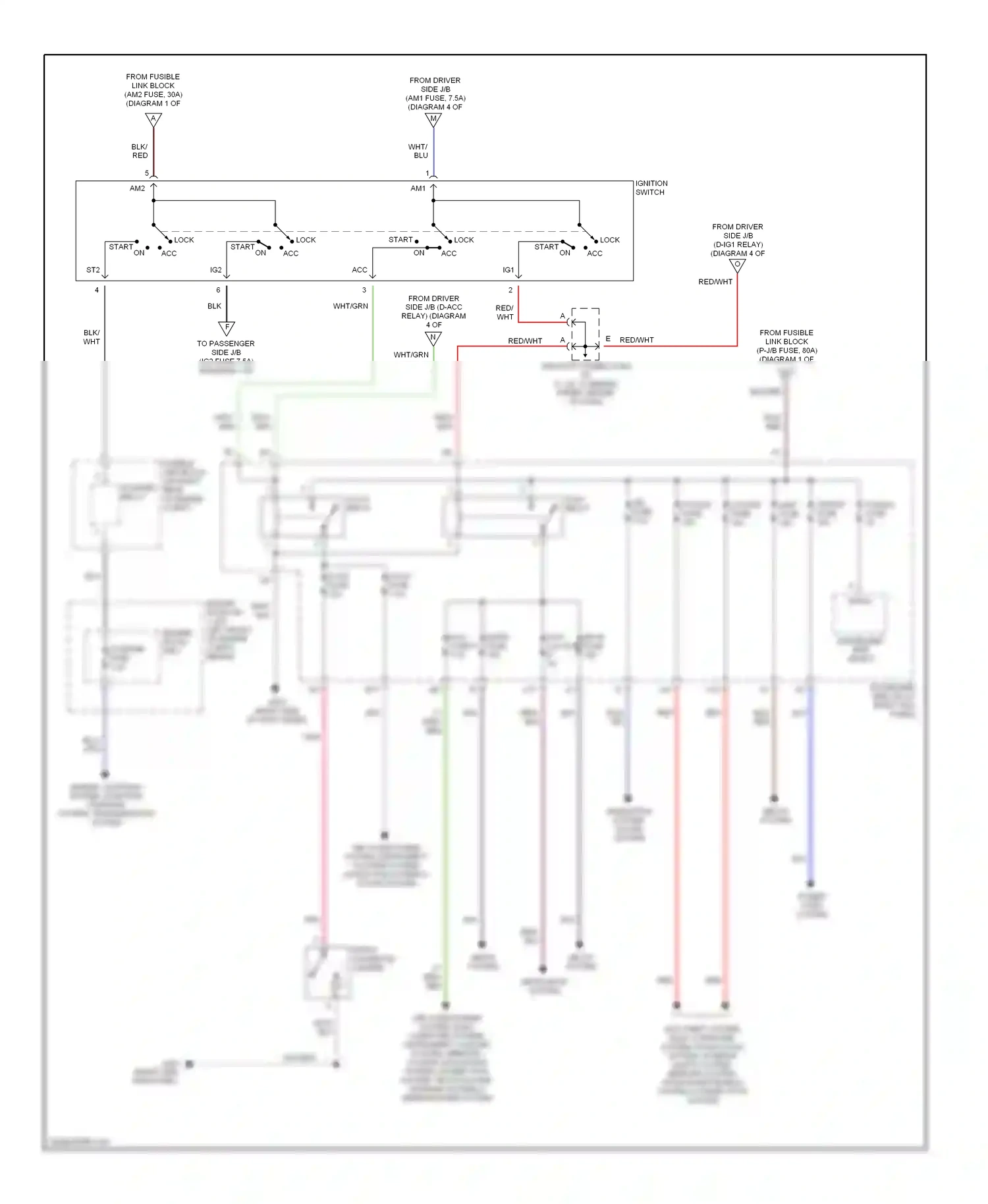 Lexus LS III (2000-2003) headlights system wiring diagram  (4 of 4)