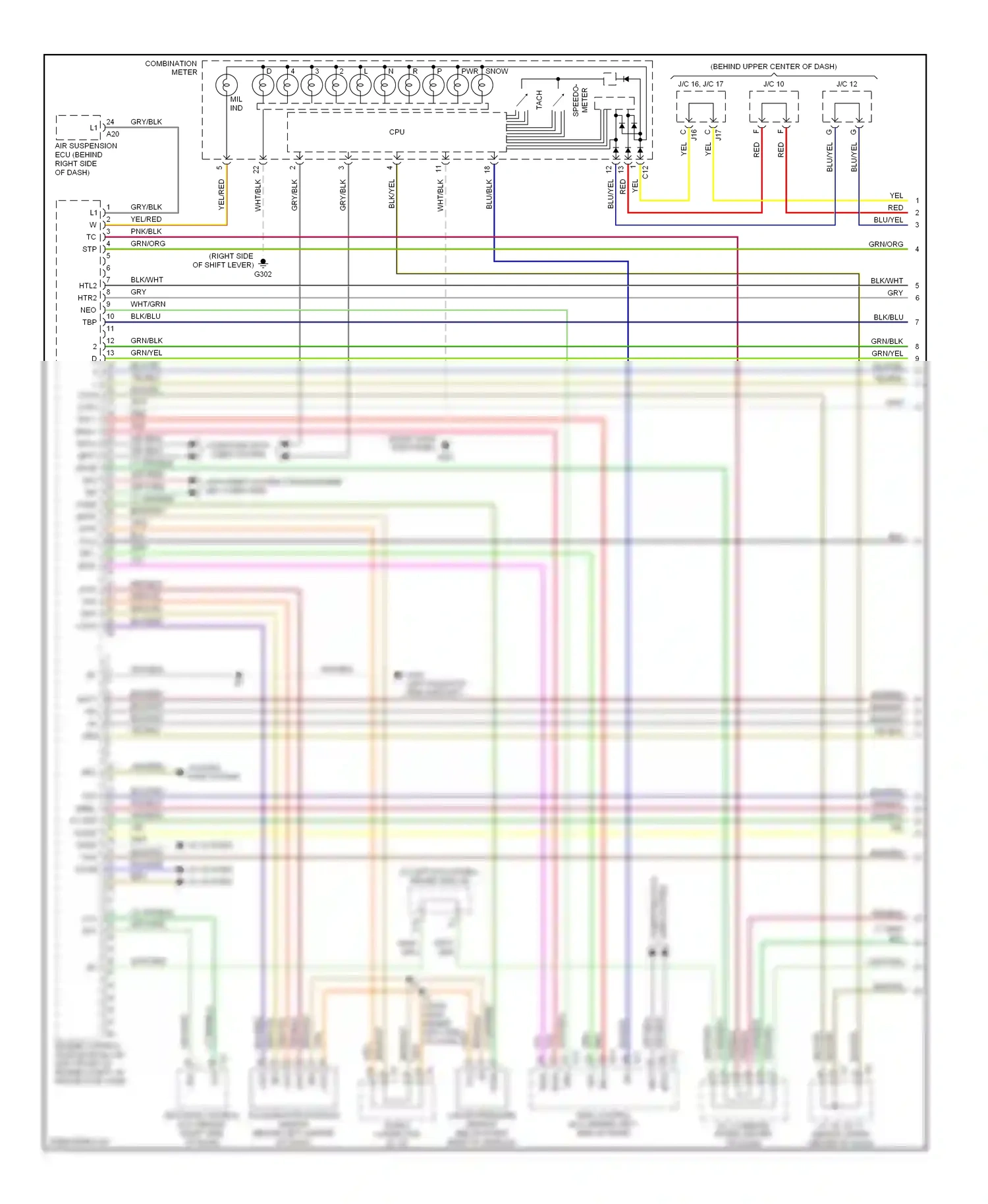 Lexus LS III (2000-2003) lcs elc wiring diagram  (1 of 1)