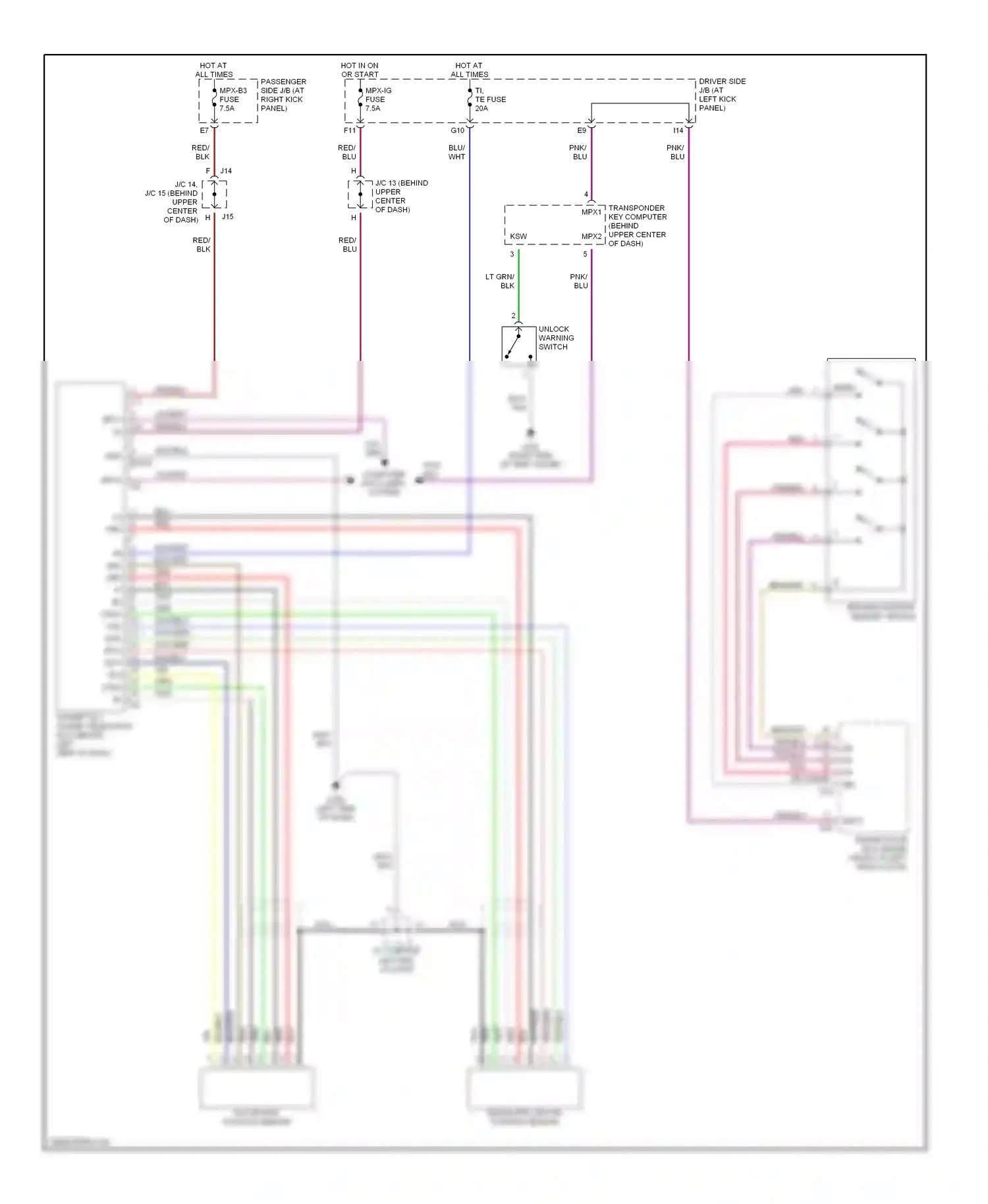 Lexus LS III (2000-2003) mmry wiring diagram  (3 of 3)
