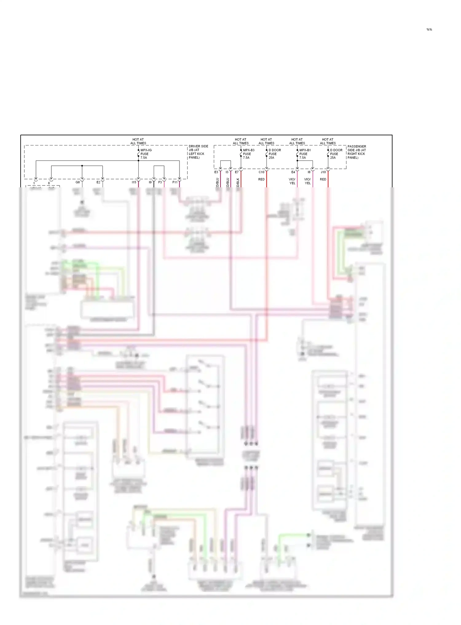 Lexus LS III (2000-2003) mvr wiring diagram  (1 of 1)