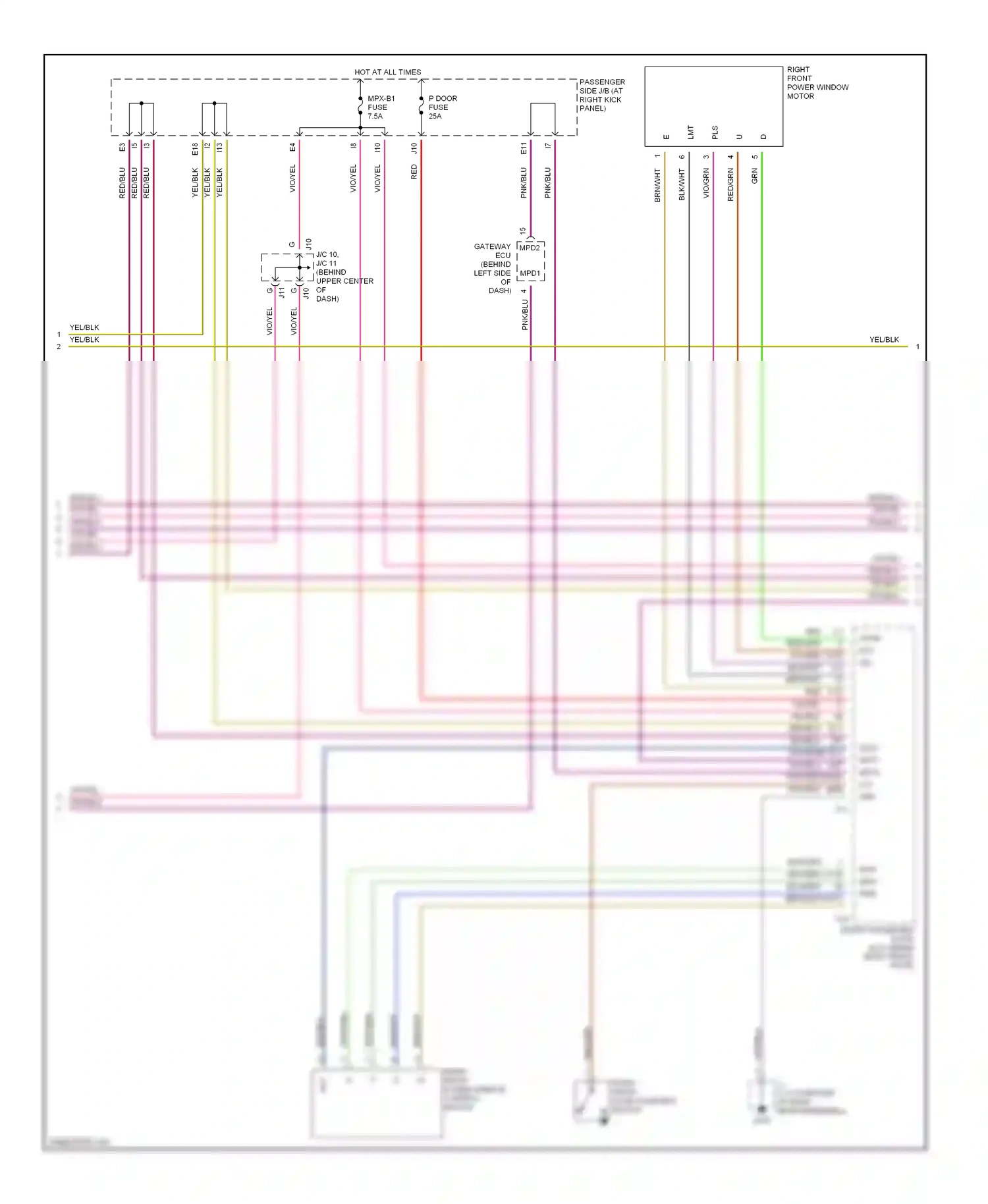 Lexus LS III (2000-2003) pls wiring diagram  (2 of 3)