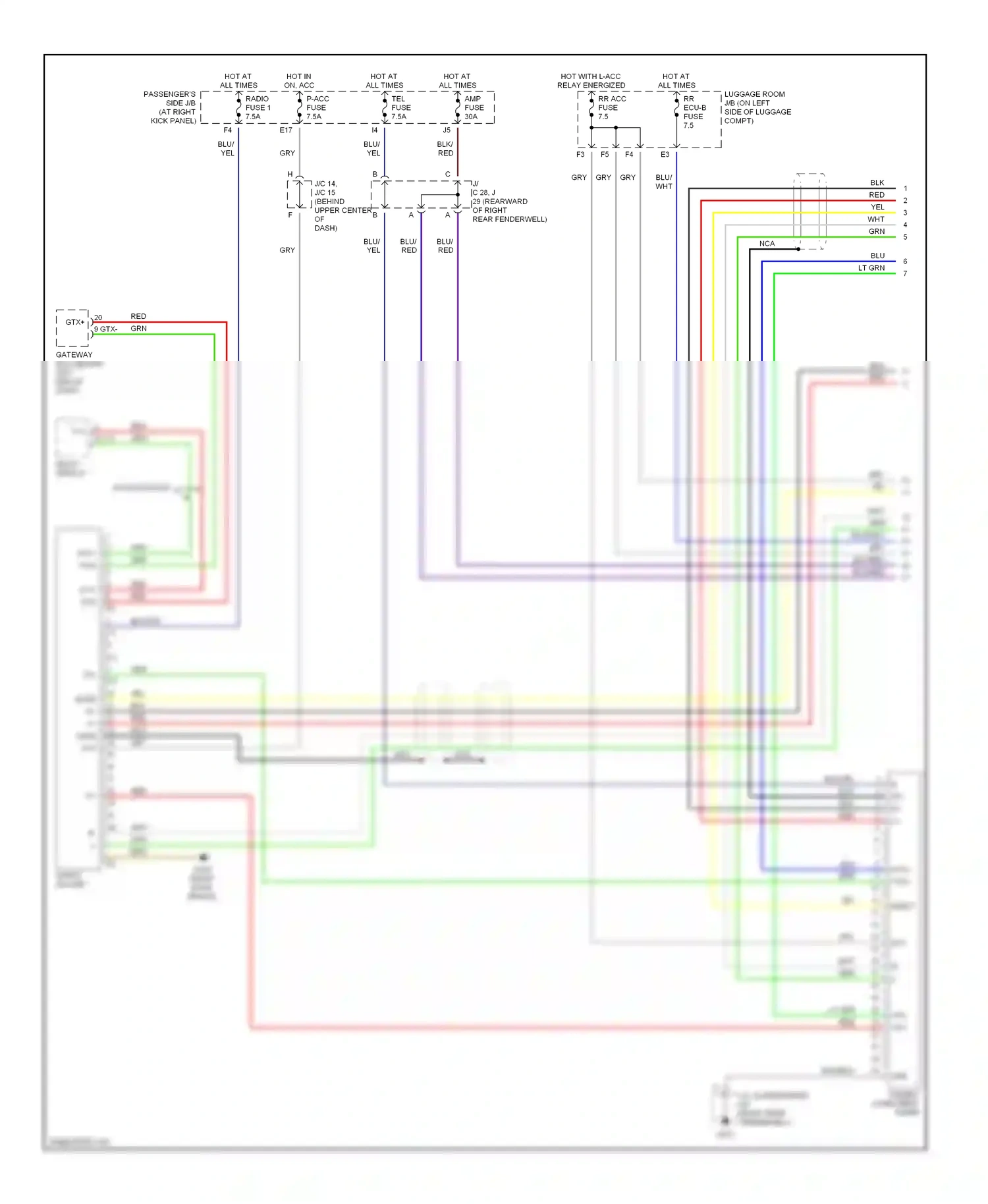 Lexus LS III (2000-2003) red wiring diagram  (65 of 73)
