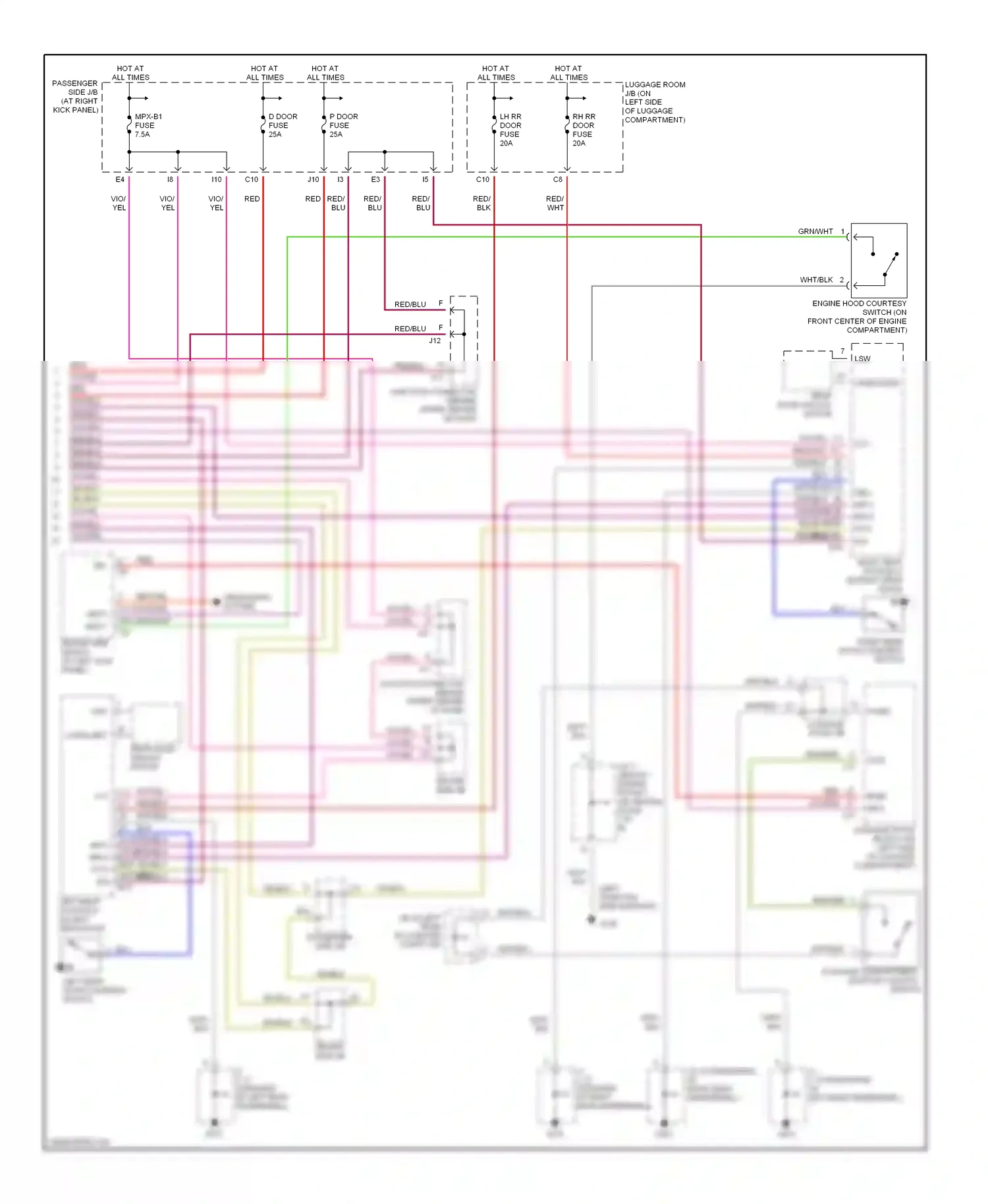 Lexus LS III (2000-2003) red wiring diagram  (4 of 73)