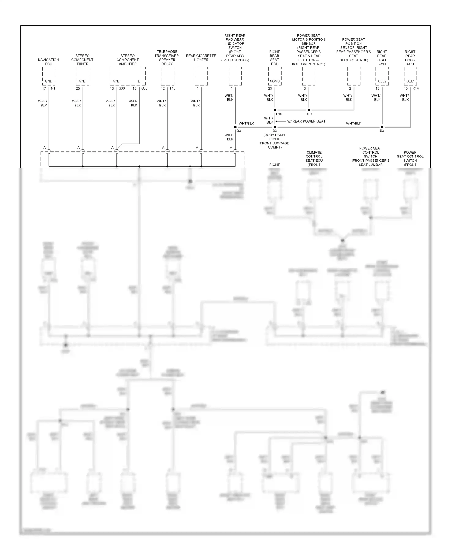 Lexus LS III (2000-2003) stereo component tuner wiring diagram  (2 of 4)