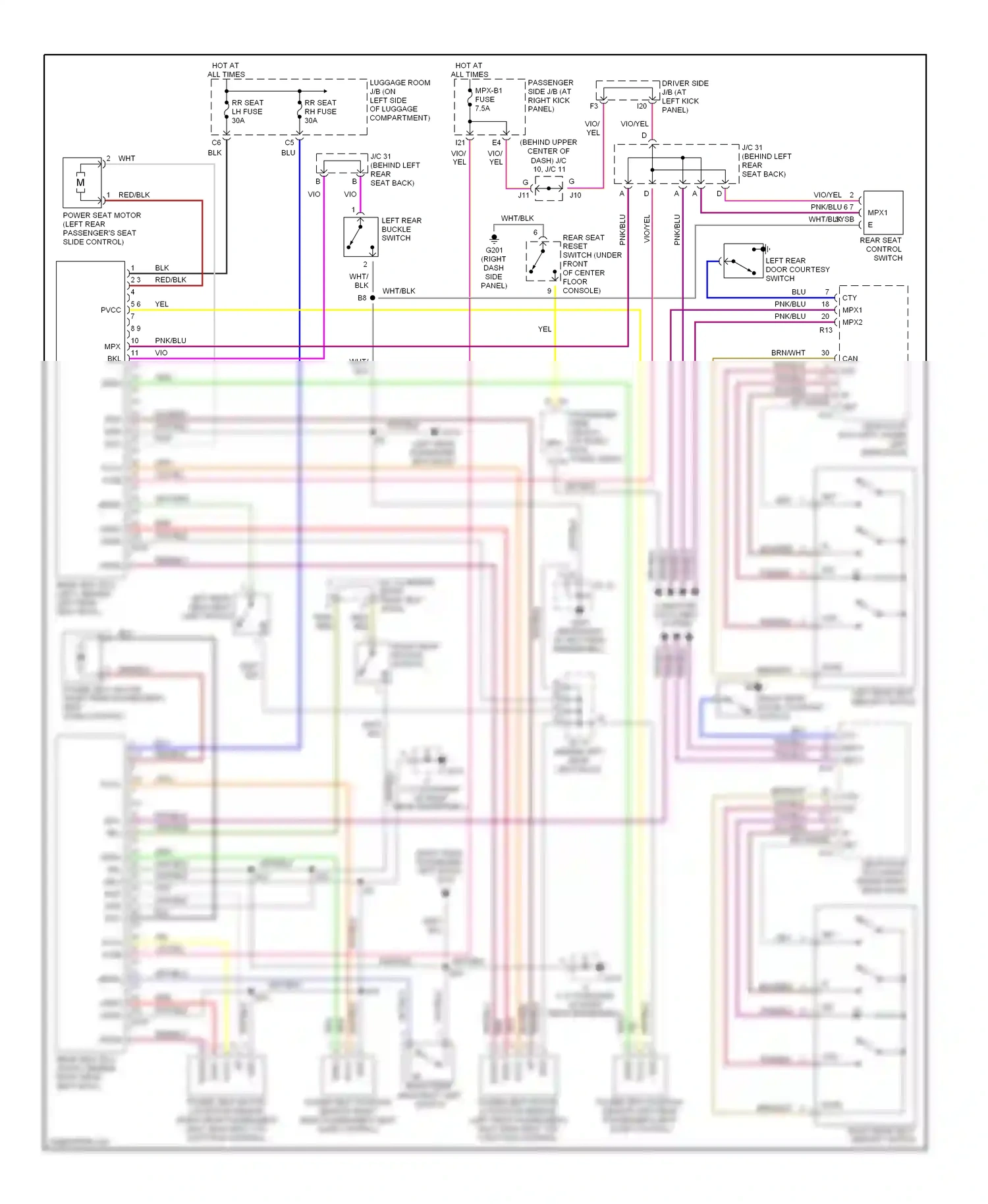 Lexus LS III (2000-2003) vio wiring diagram  (26 of 37)
