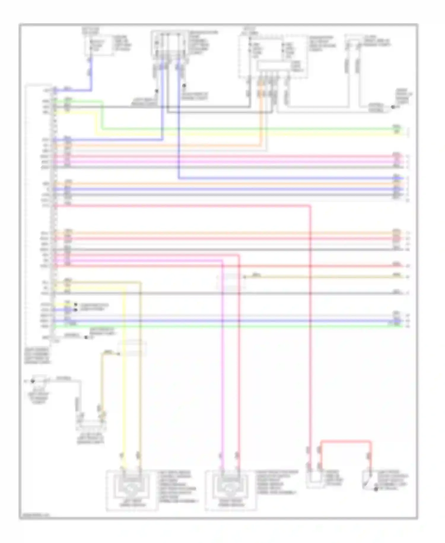LS Lexus IV (2006-2012): Anti-lock brakes circuit, without vehicle dynamics integrated management (1 of 3)