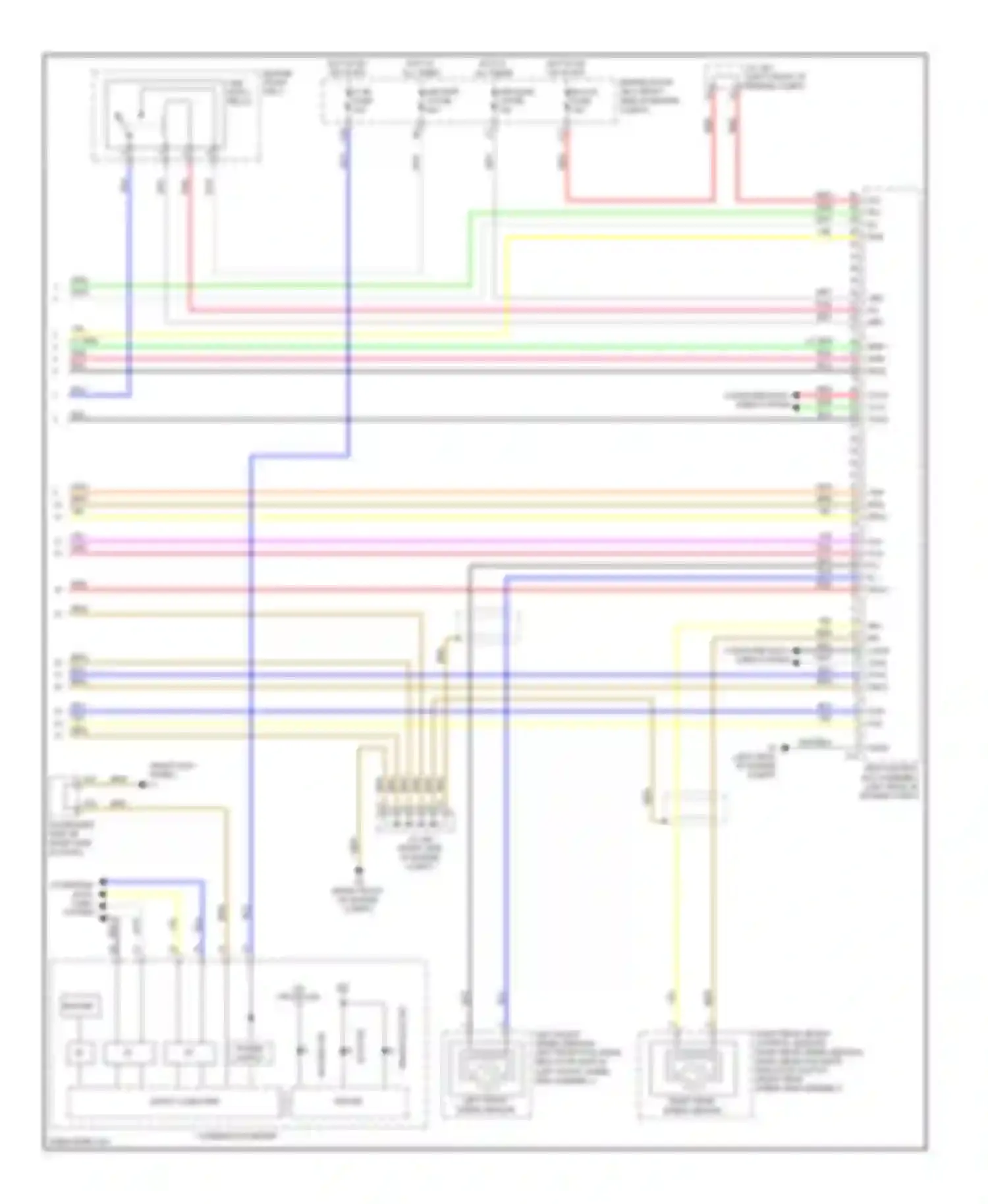 LS Lexus IV (2006-2012): Anti-lock brakes circuit, without vehicle dynamics integrated management (3 of 3)