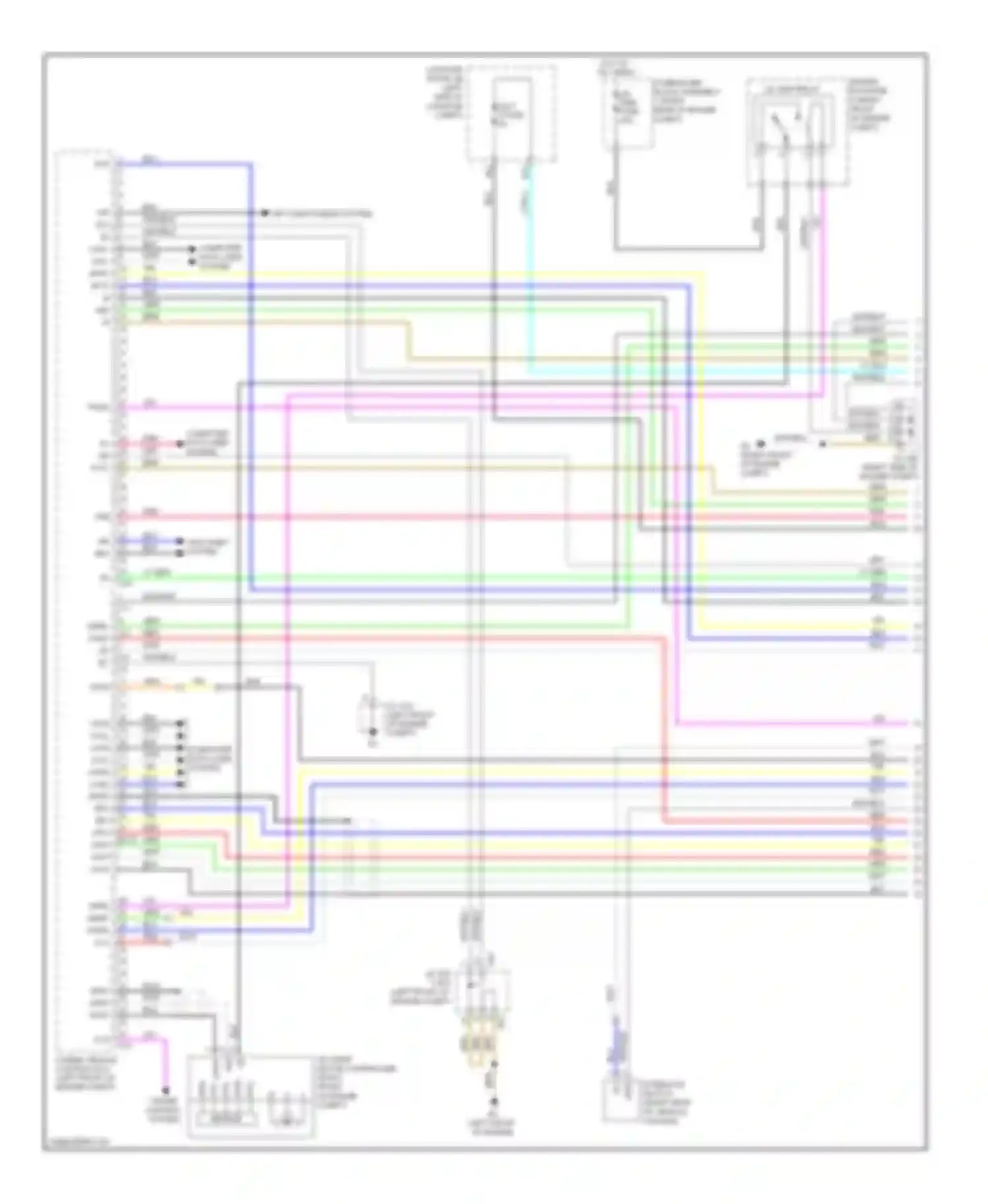 LS Lexus IV (2006-2012): Wiring diagram engine performance 5.0l, hybrid system circuit (1 of 7)