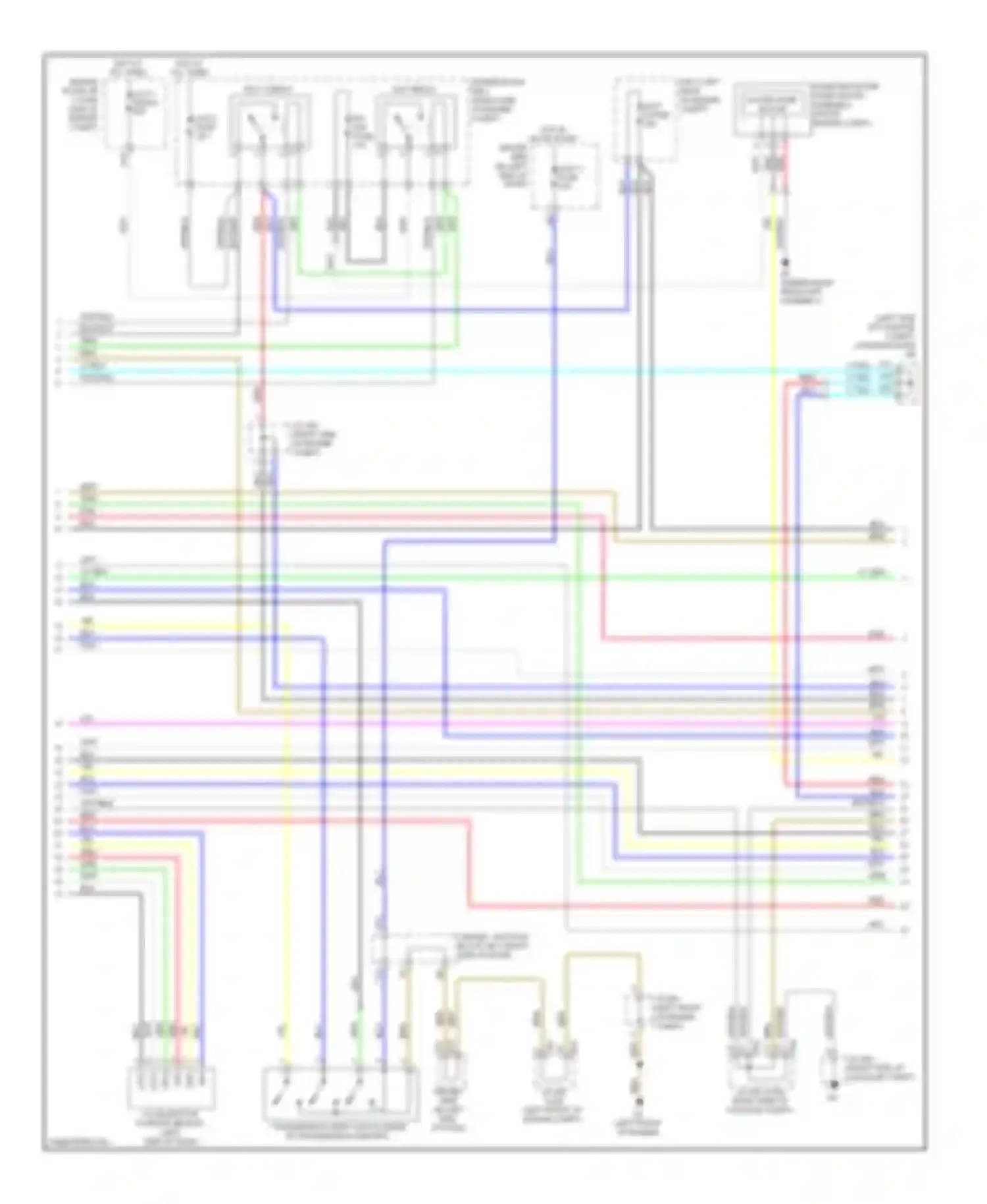 LS Lexus IV (2006-2012): Wiring diagram engine performance 5.0l, hybrid system circuit (2 of 7)