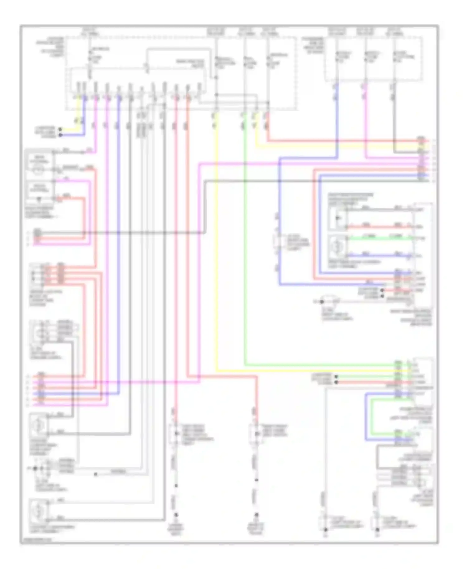 LS Lexus IV (2006-2012): Courtesy lamps circuit (2 of 3)
