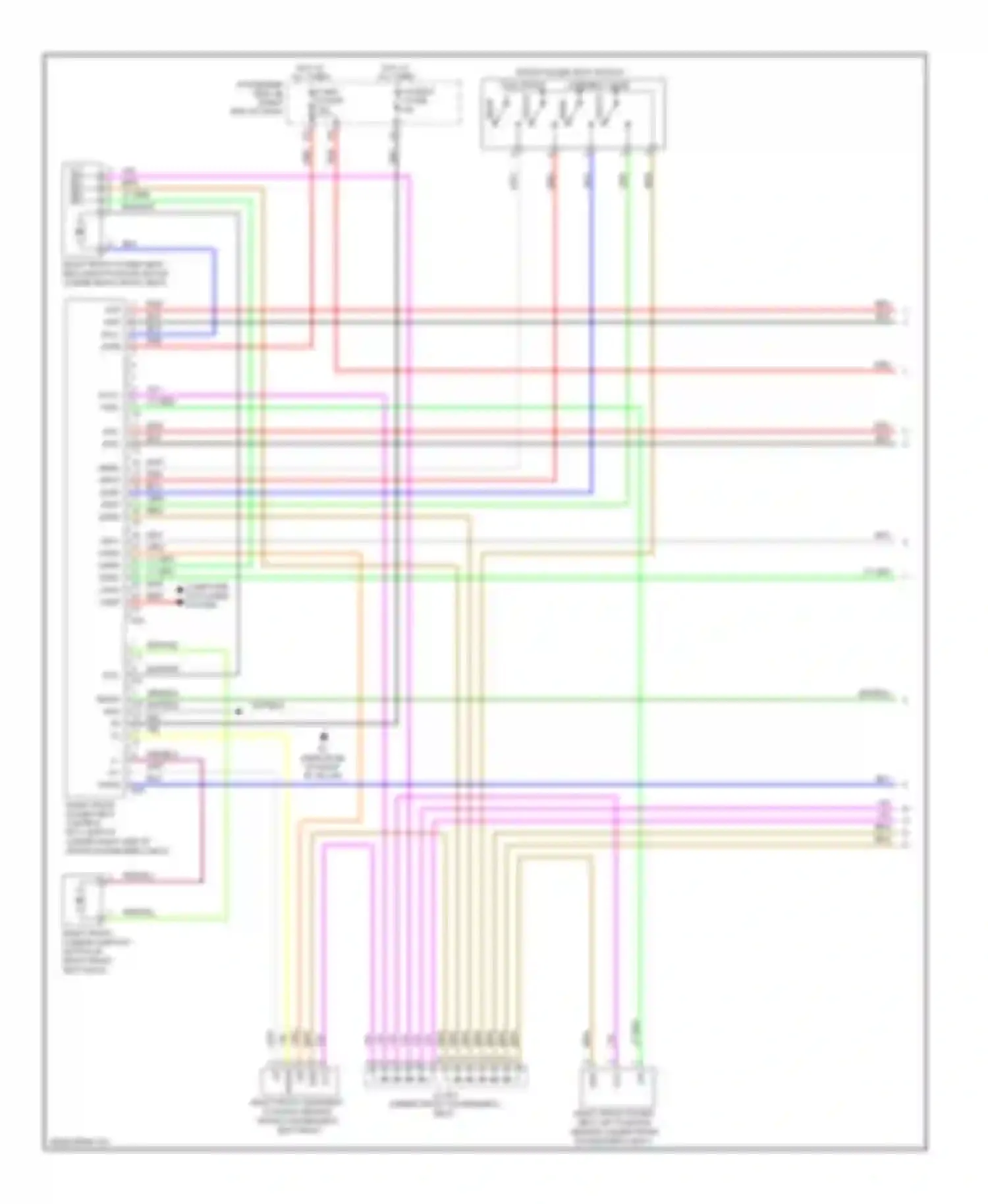 LS Lexus IV (2006-2012): Front passenger"s memory seat circuit (1 of 2)