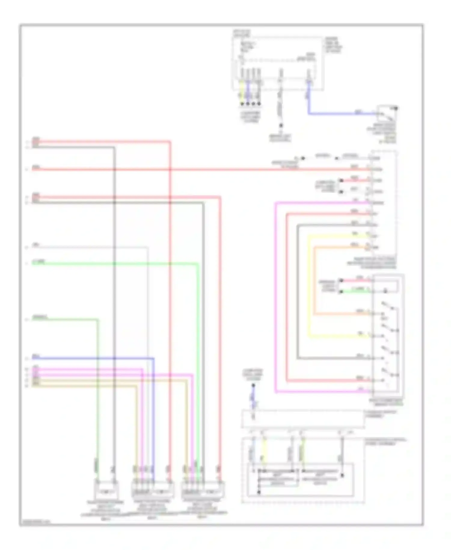 LS Lexus IV (2006-2012): Front passenger"s memory seat circuit (2 of 2)