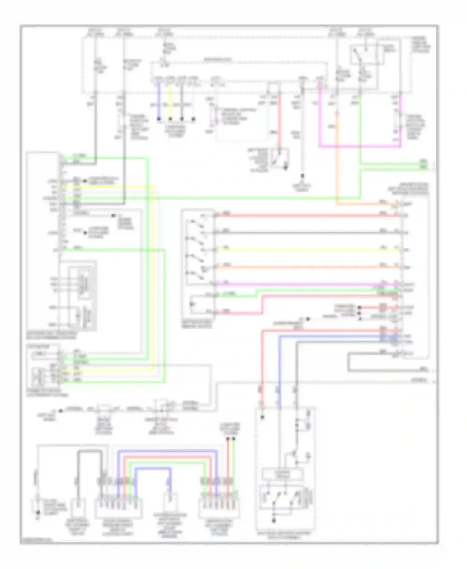 LS Lexus IV (2006-2012): Memory power tilt & power telescopic circuit (1 of 2)