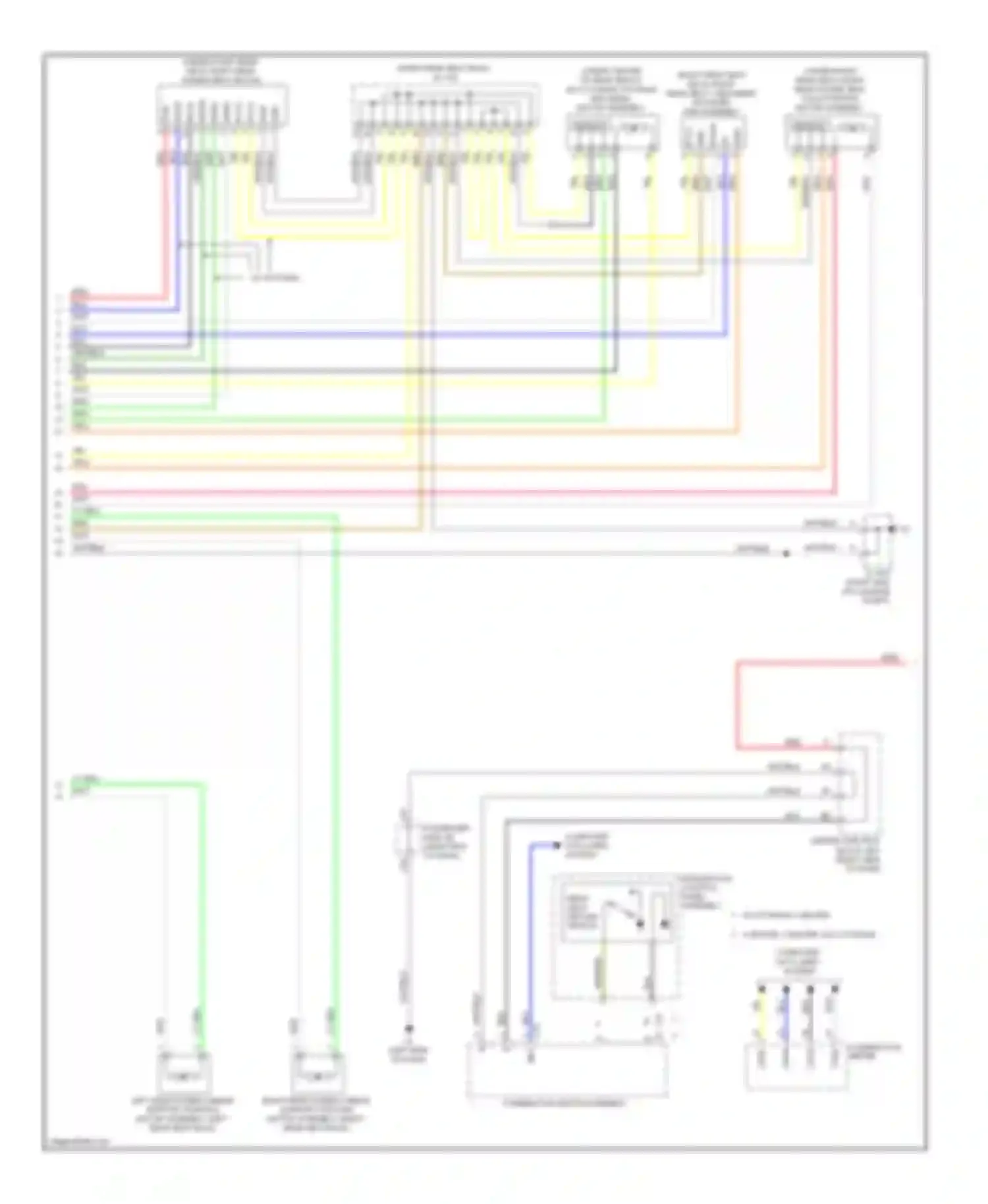 LS Lexus IV (2006-2012): Rear passenger"s memory seat circuit (2 of 3)