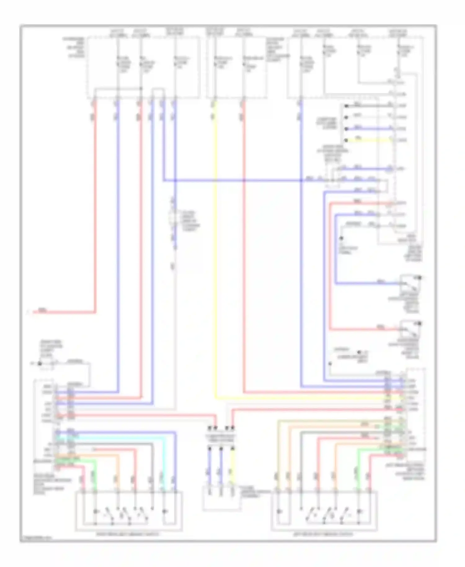 LS Lexus IV (2006-2012): Rear passenger"s memory seat circuit (3 of 3)