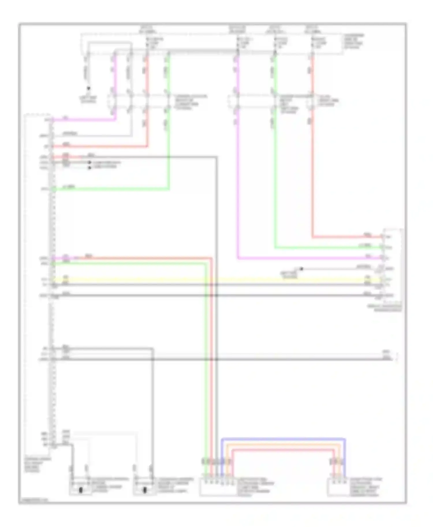 LS Lexus IV (2006-2012): Parking assistant circuit (1 of 2)