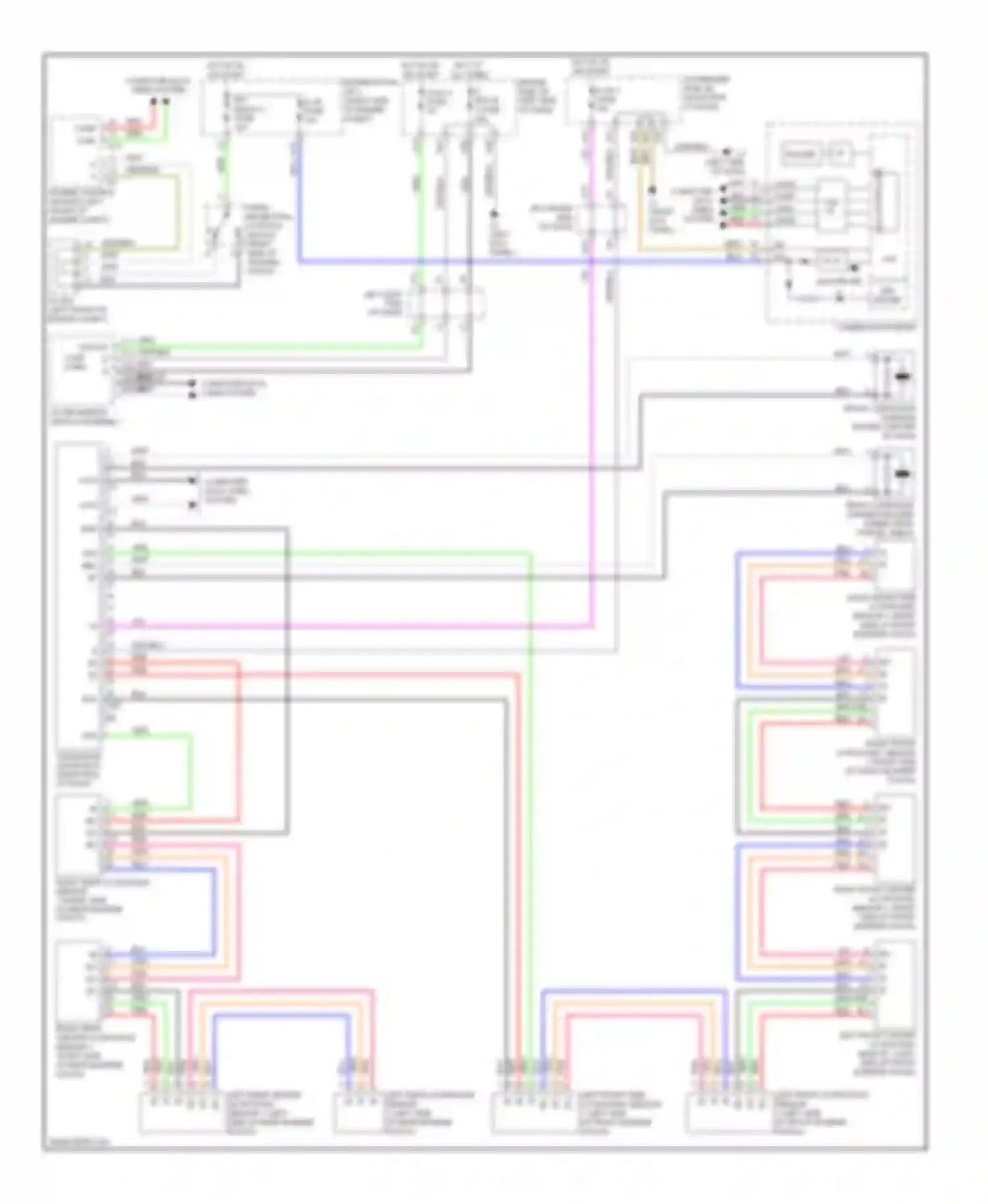 LS Lexus IV (2006-2012): Rear sonar circuit