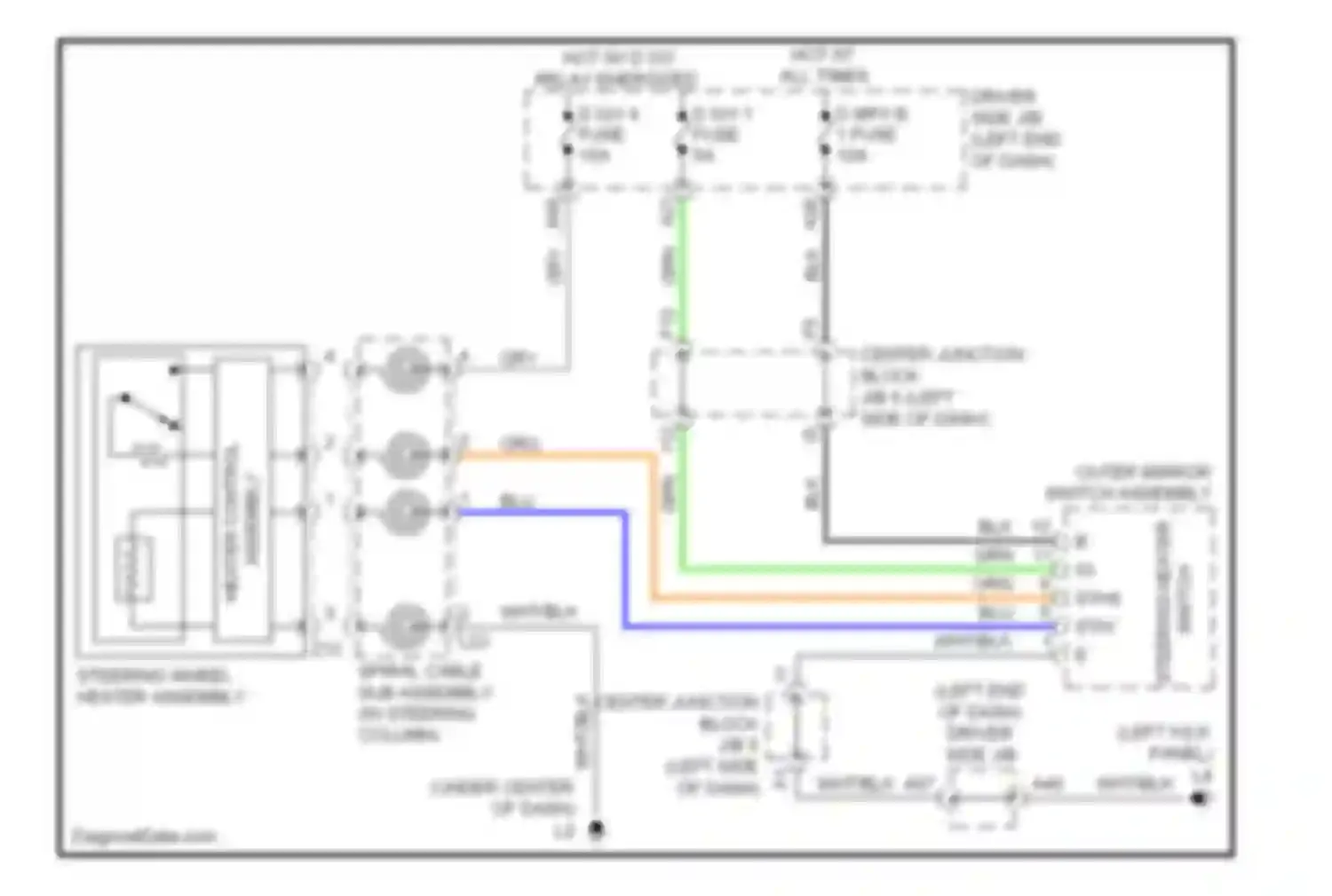 LS Lexus IV (2006-2012): Heated steering wheel circuit