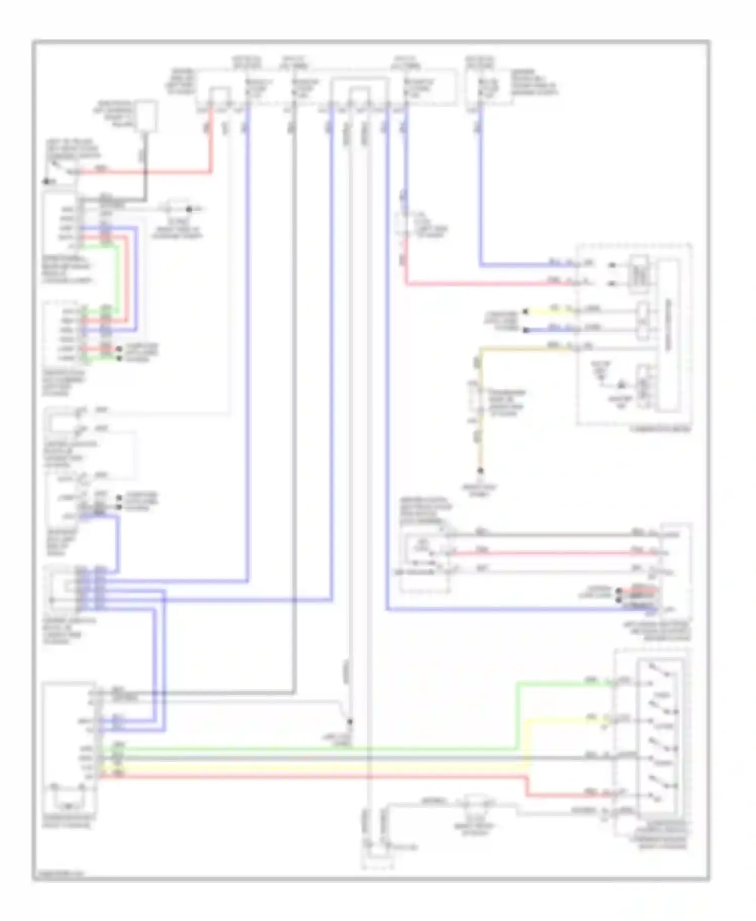 LS Lexus IV (2006-2012): Power top/sunroof circuit
