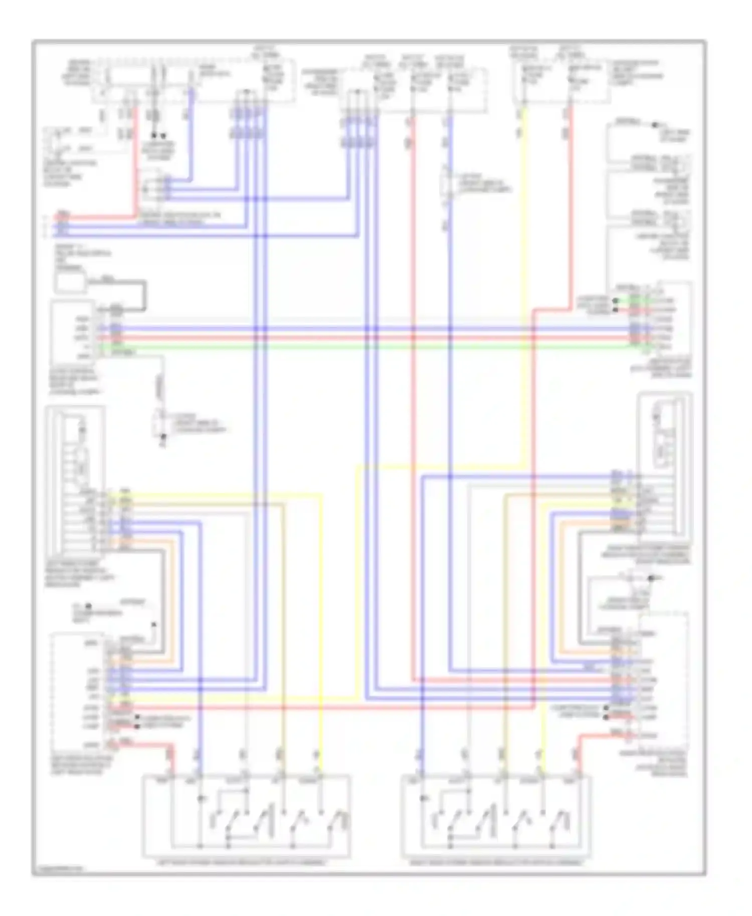 LS Lexus IV (2006-2012): Power windows circuit (2 of 2)