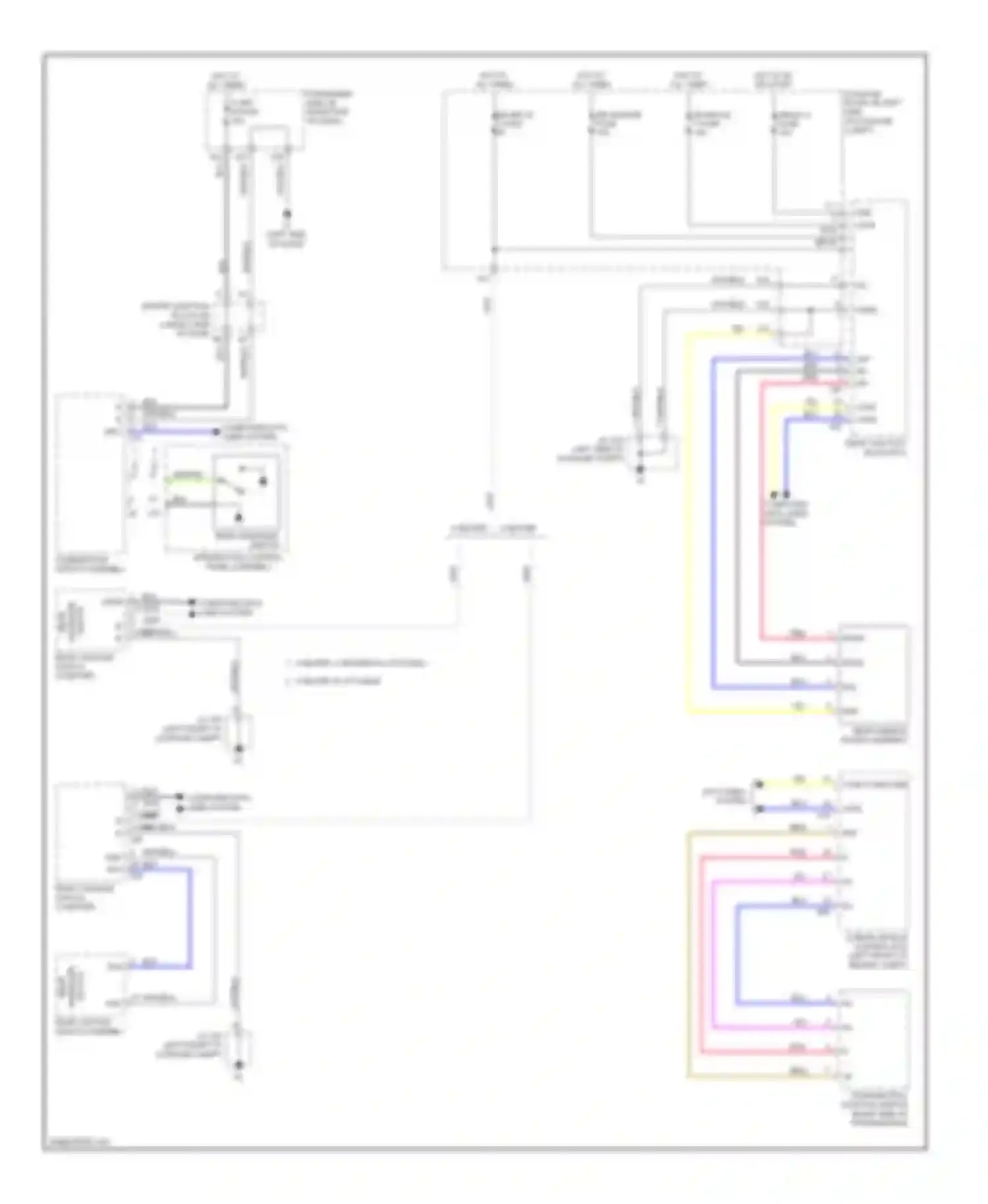 LS Lexus IV (2006-2012): Rear window sun shade circuit