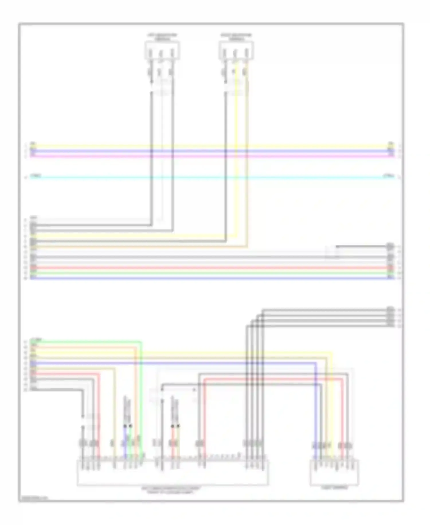 LS Lexus IV (2006-2012): Rear seat entertainment circuit, with console type (2 of 4)