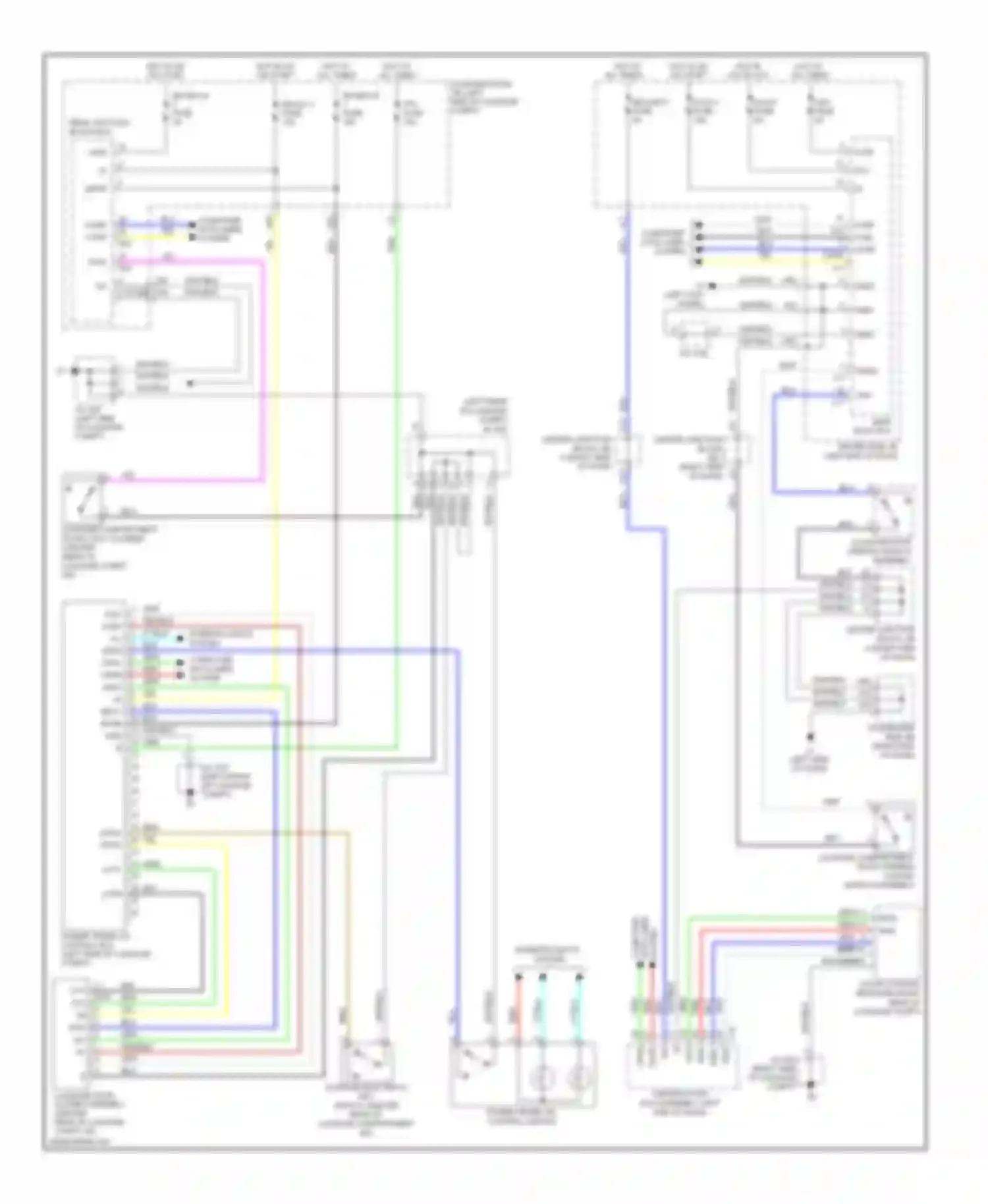 LS Lexus IV (2006-2012): Power trunk opener and closer circuit