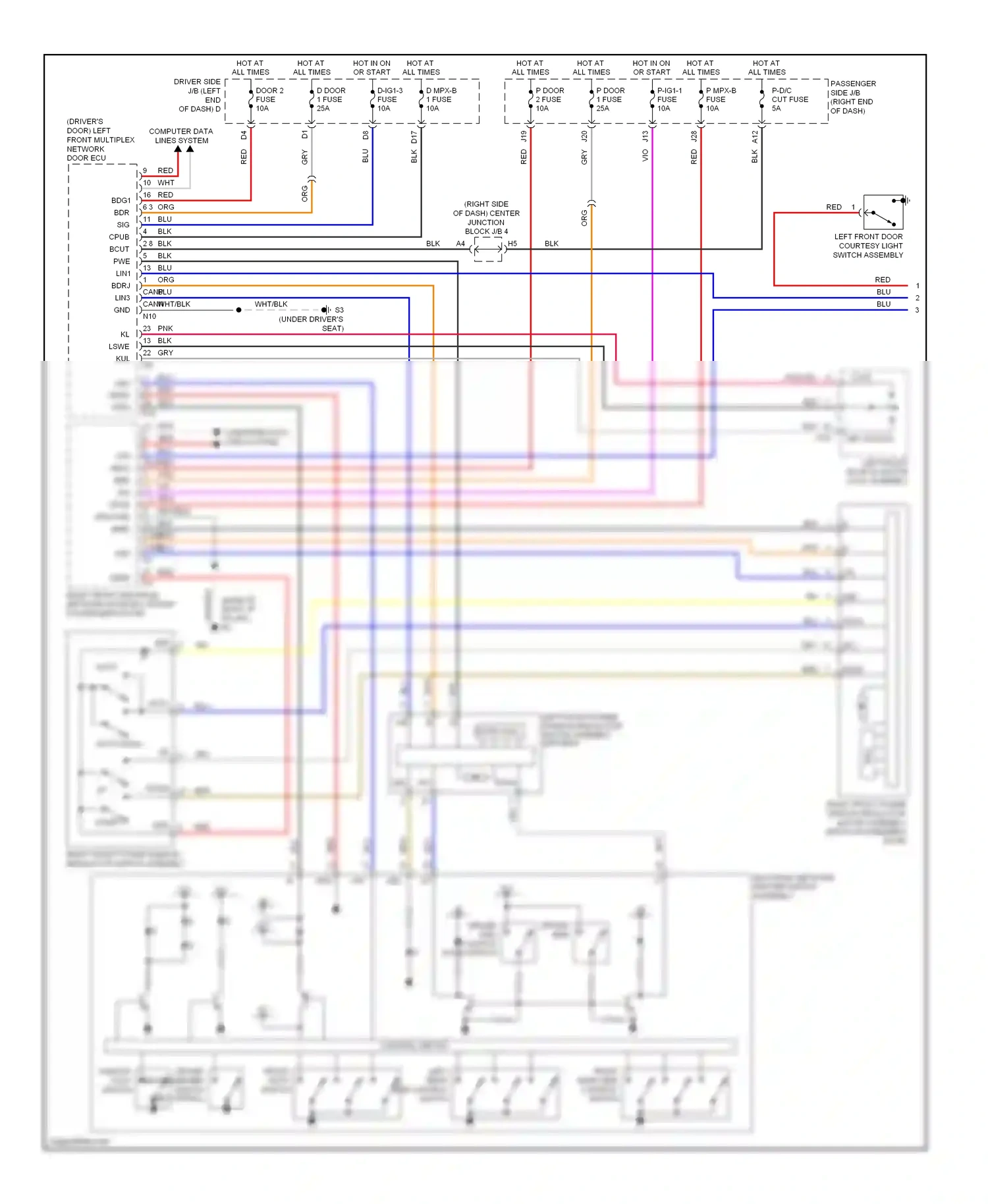 Lexus LS IV (2006-2012) auto wiring diagram  (11 of 13)