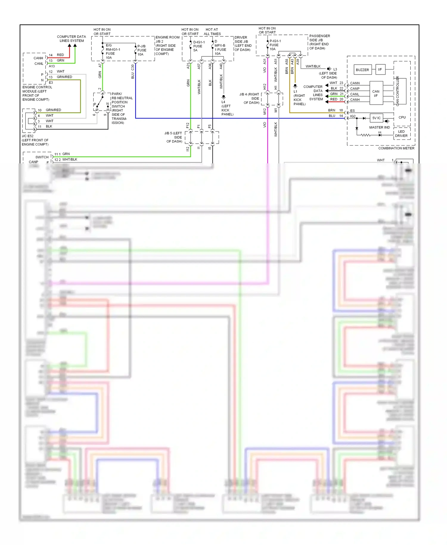 Lexus LS IV (2006-2012) buzzer wiring diagram  (6 of 7)