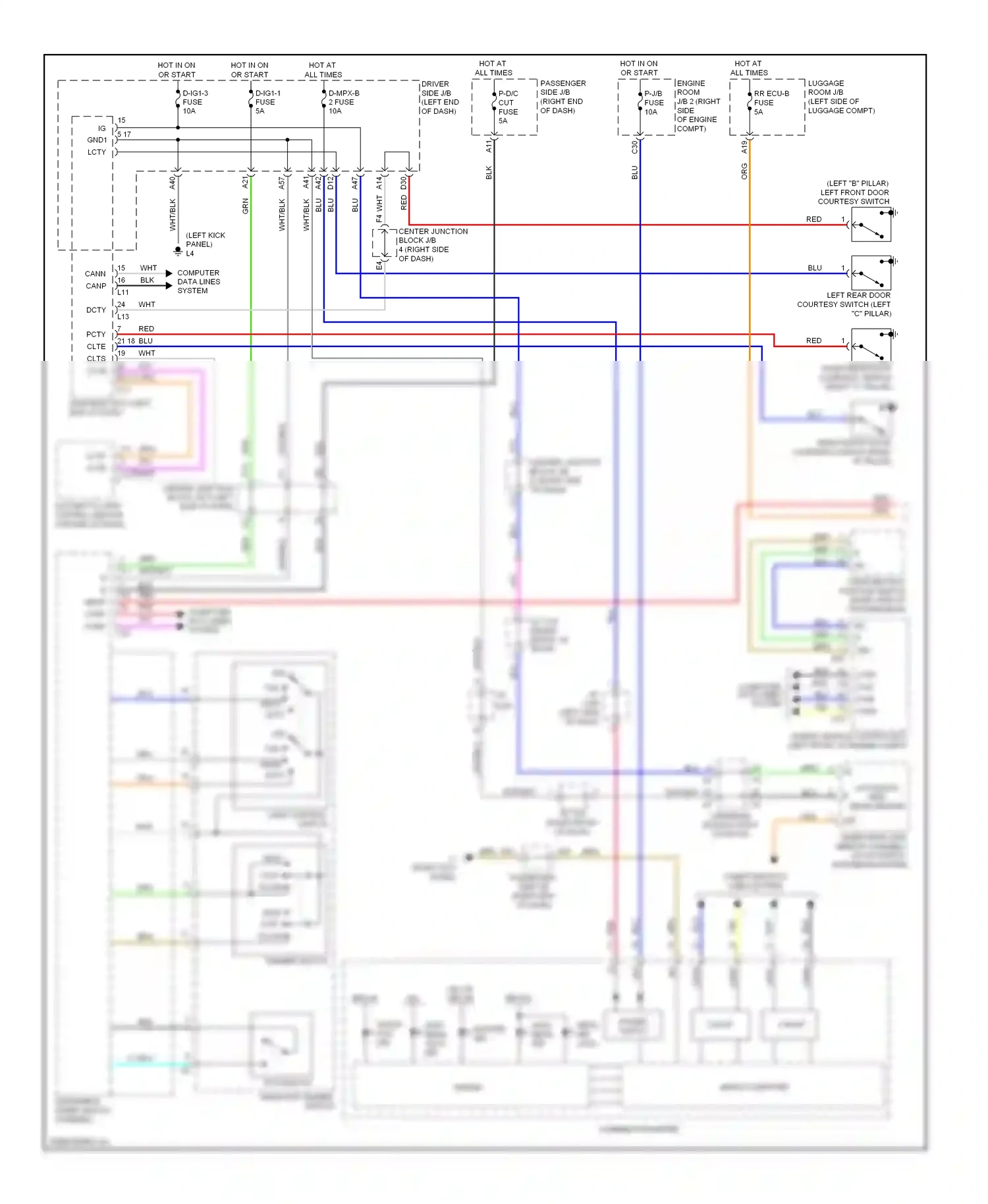 Lexus LS IV (2006-2012) cann wiring diagram  (17 of 64)