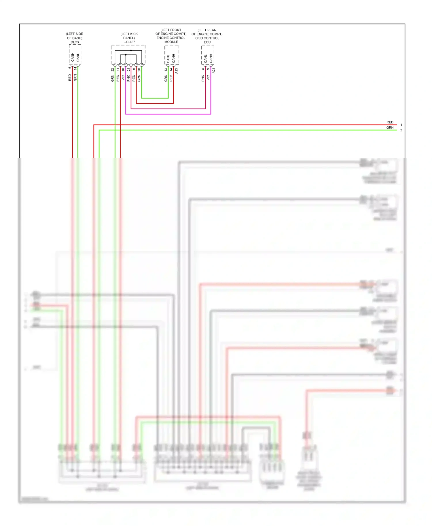 Lexus LS IV (2006-2012) cann wiring diagram  (3 of 64)