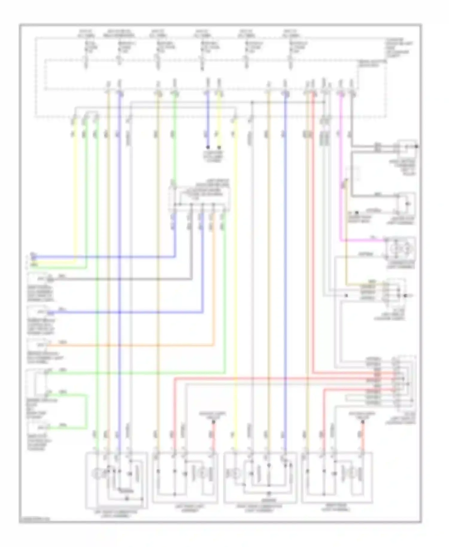 Wiring diagram center stop light assembly for Lexus LS IV (2006-2012) (1 of 2)