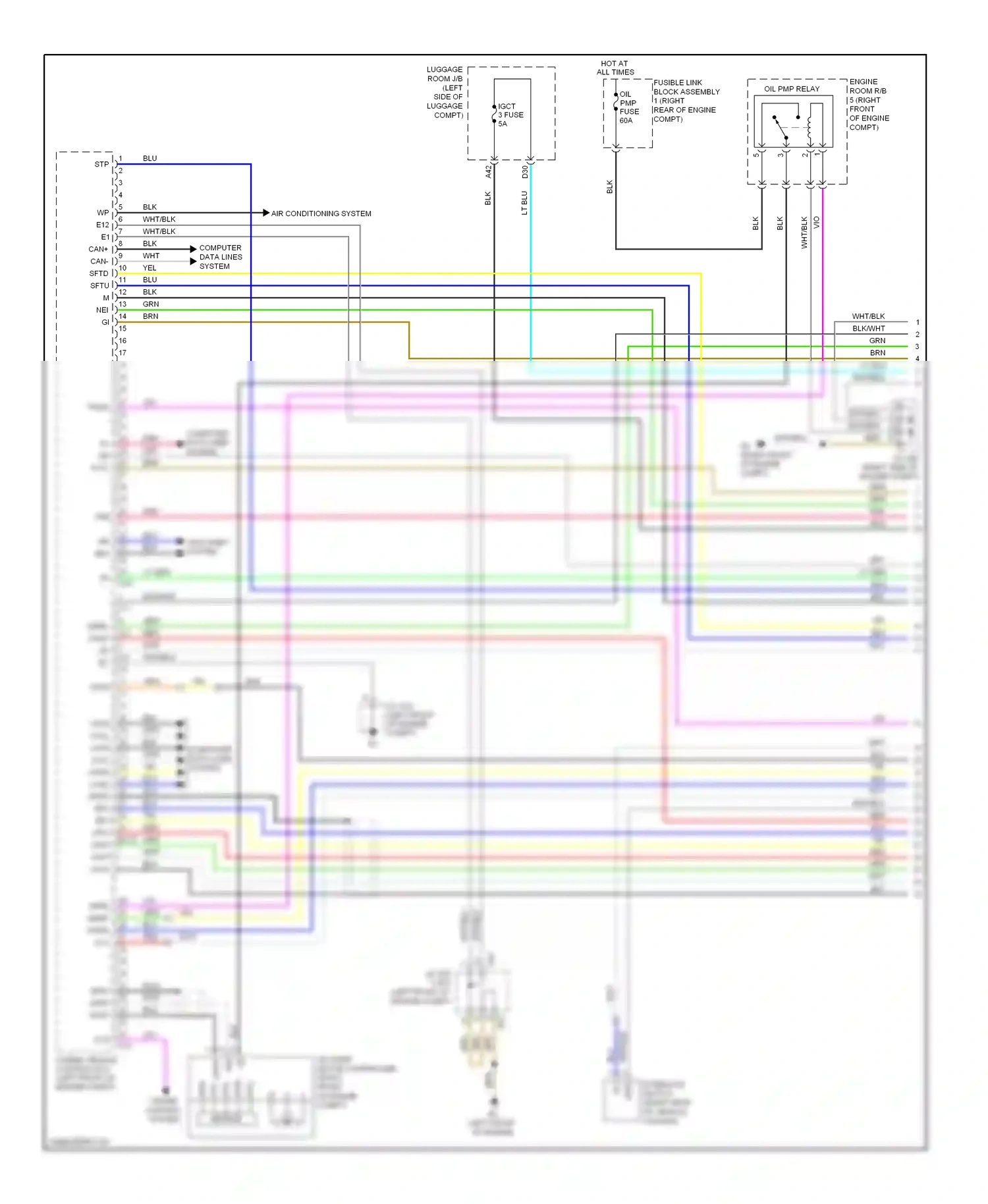 Lexus LS IV (2006-2012) dcim wiring diagram  (1 of 3)