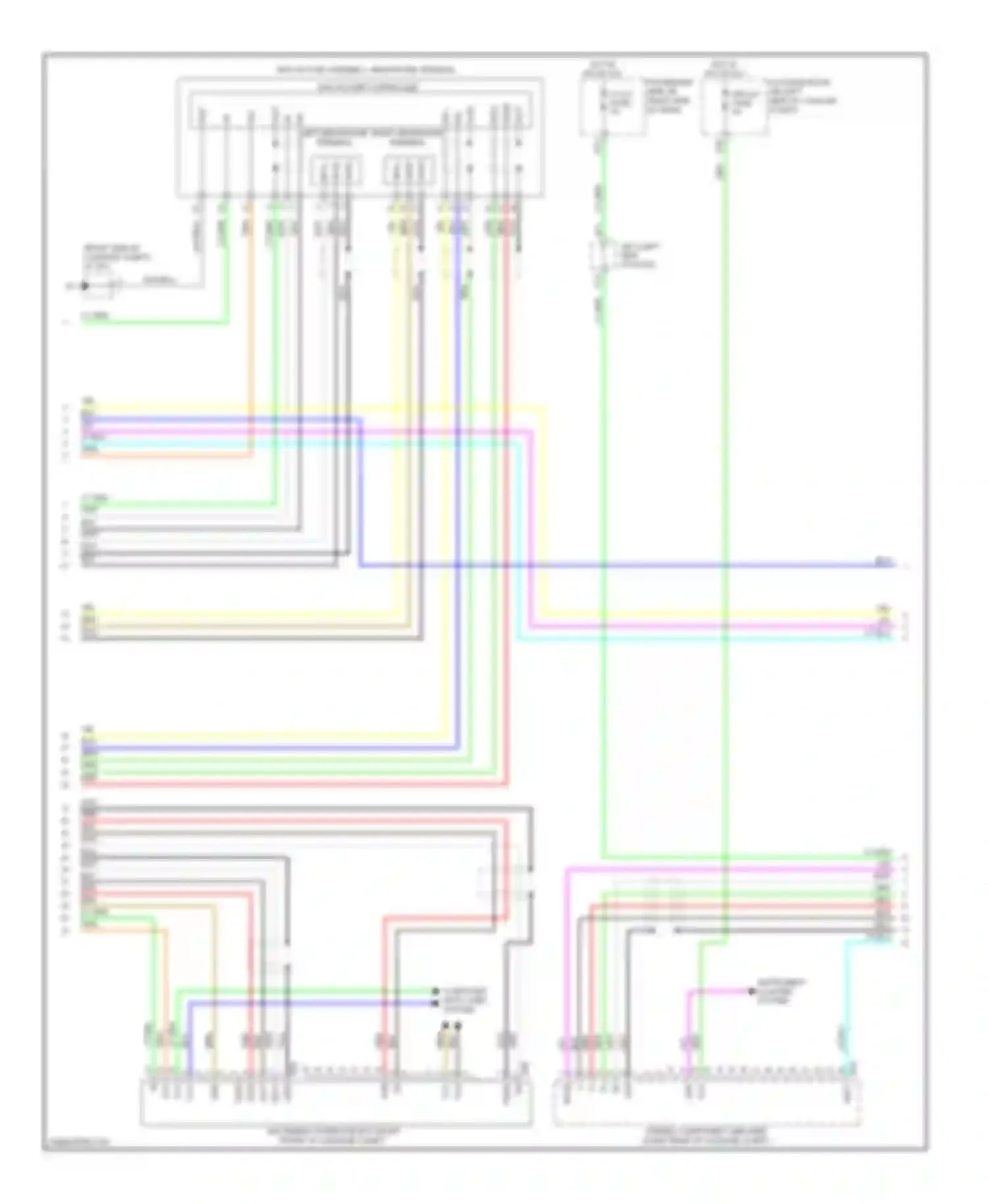 Wiring diagram disc player controller for Lexus LS IV (2006-2012) (3 of 3)