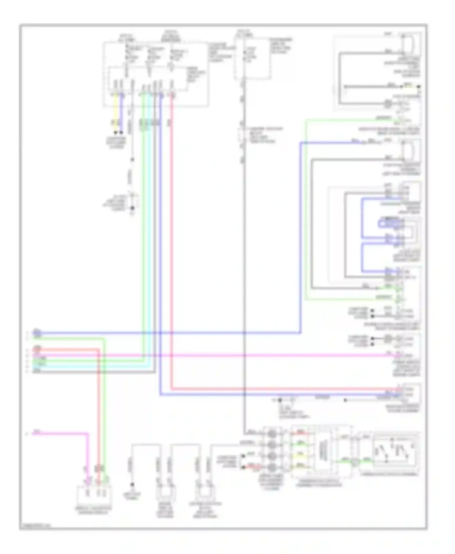 Wiring diagram display, navigation module display for Lexus LS IV (2006-2012) (24 of 35)
