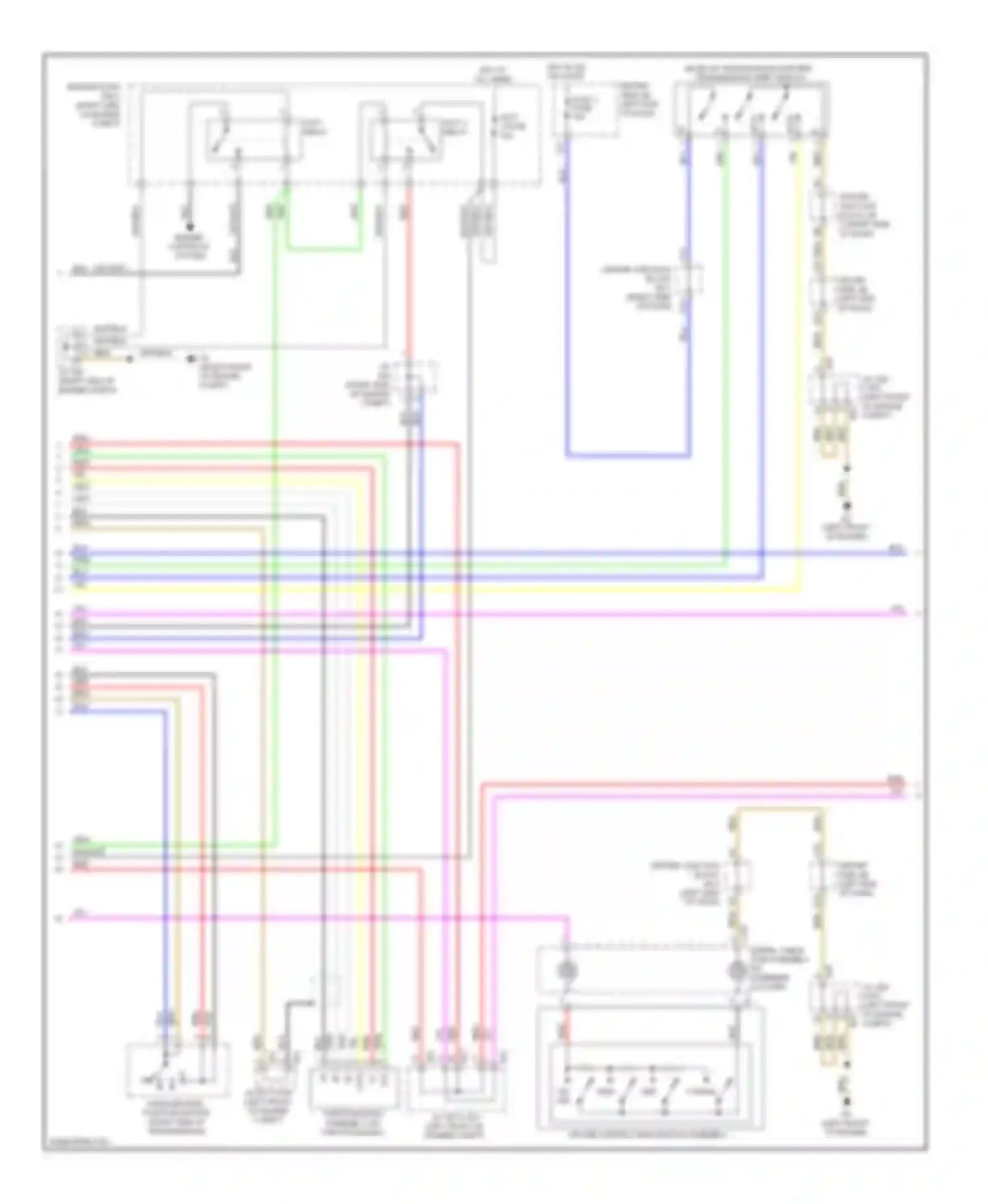 Wiring diagram driver side j/b (left end for Lexus LS IV (2006-2012) (3 of 6)
