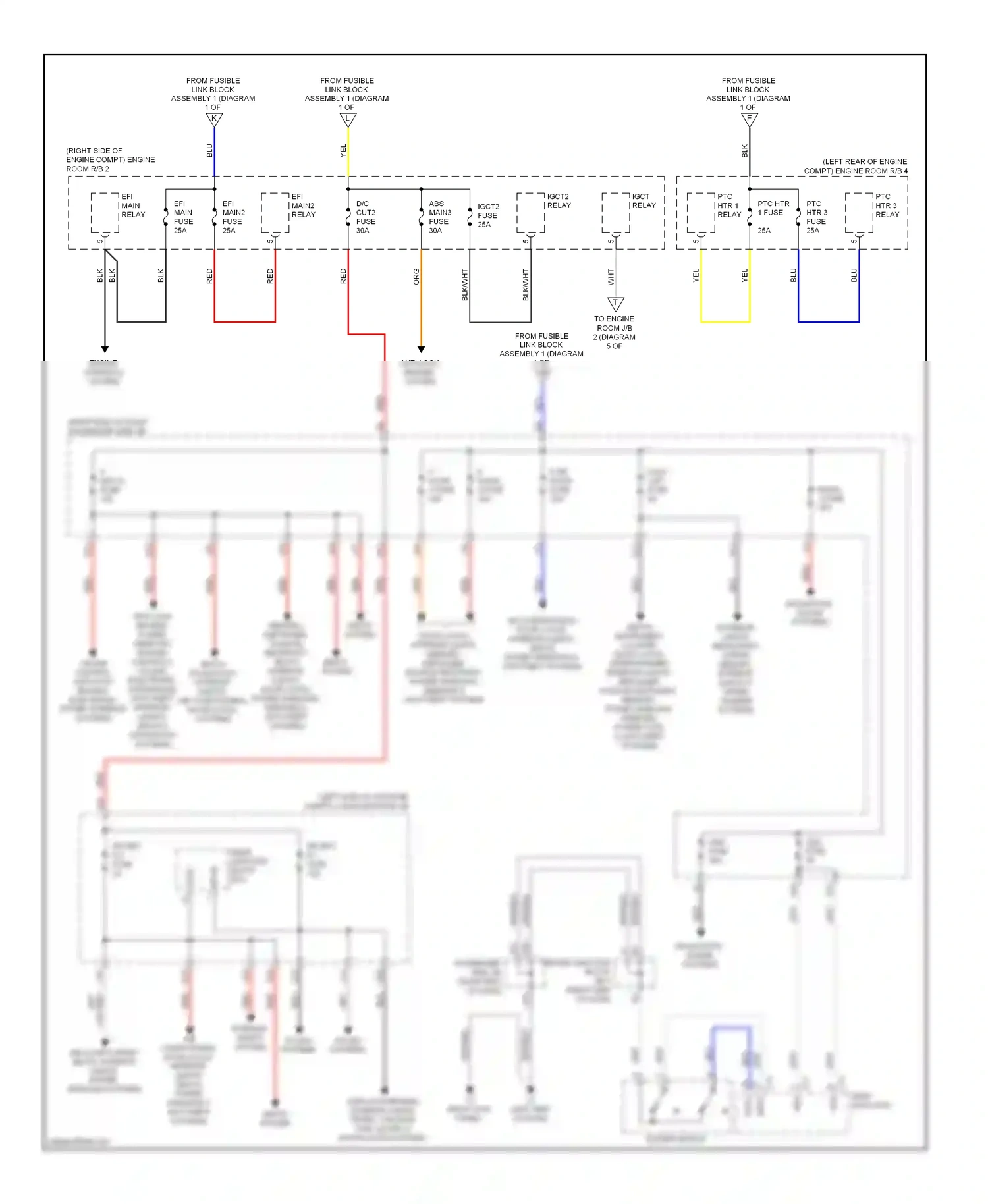 Lexus LS IV (2006-2012) efi wiring diagram  (3 of 4)
