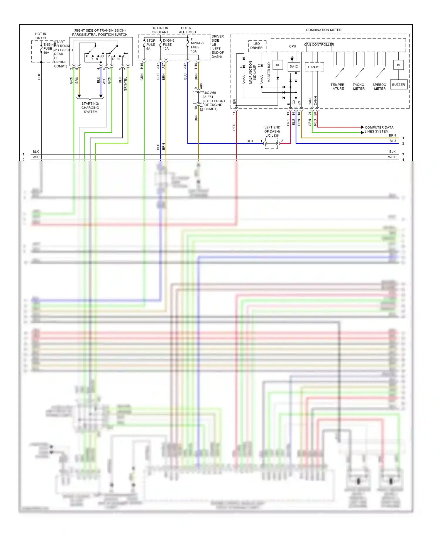 Lexus LS IV (2006-2012) efi wiring diagram  (4 of 4)