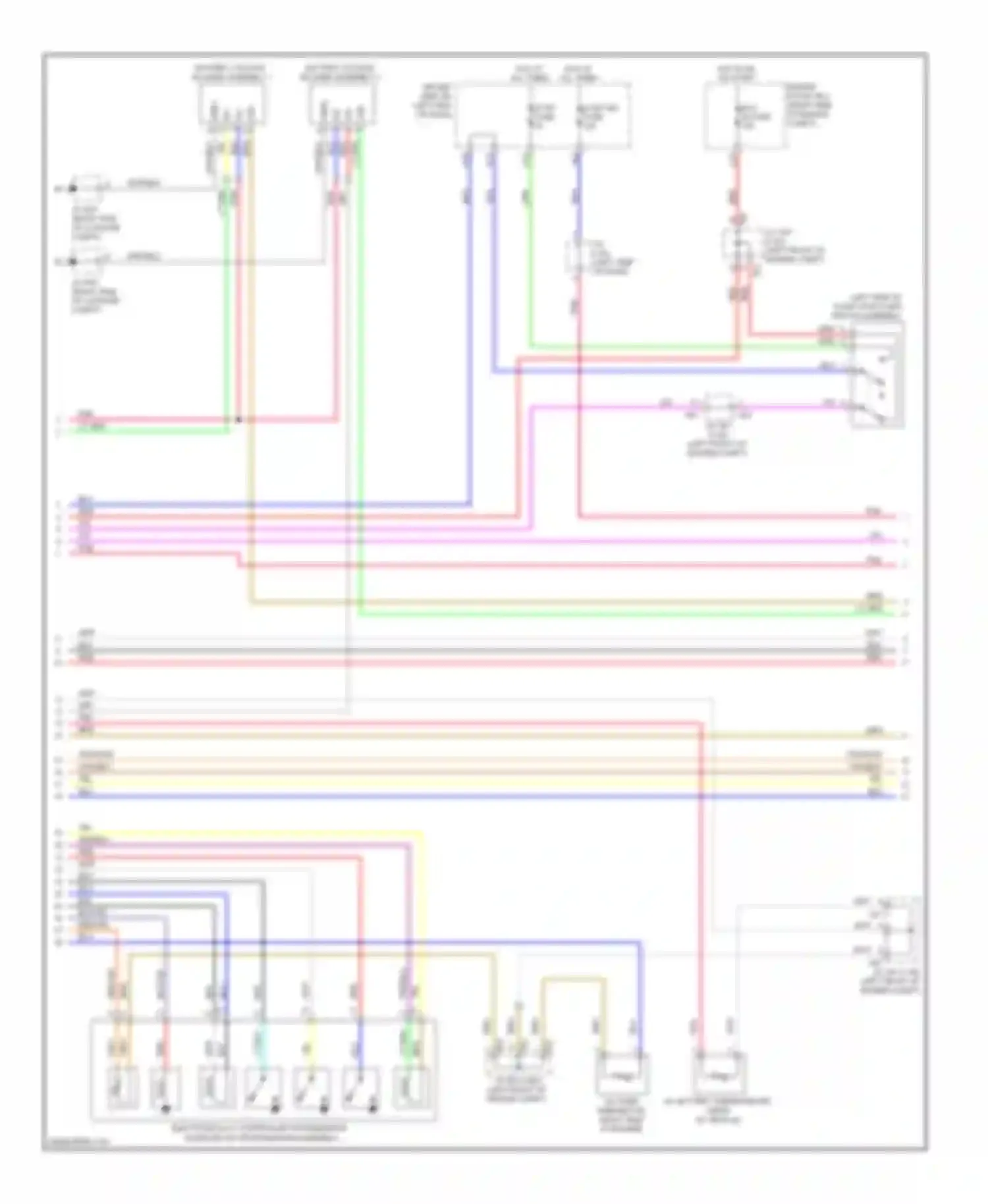 Wiring diagram engine room j/b 2 for Lexus LS IV (2006-2012) (6 of 6)