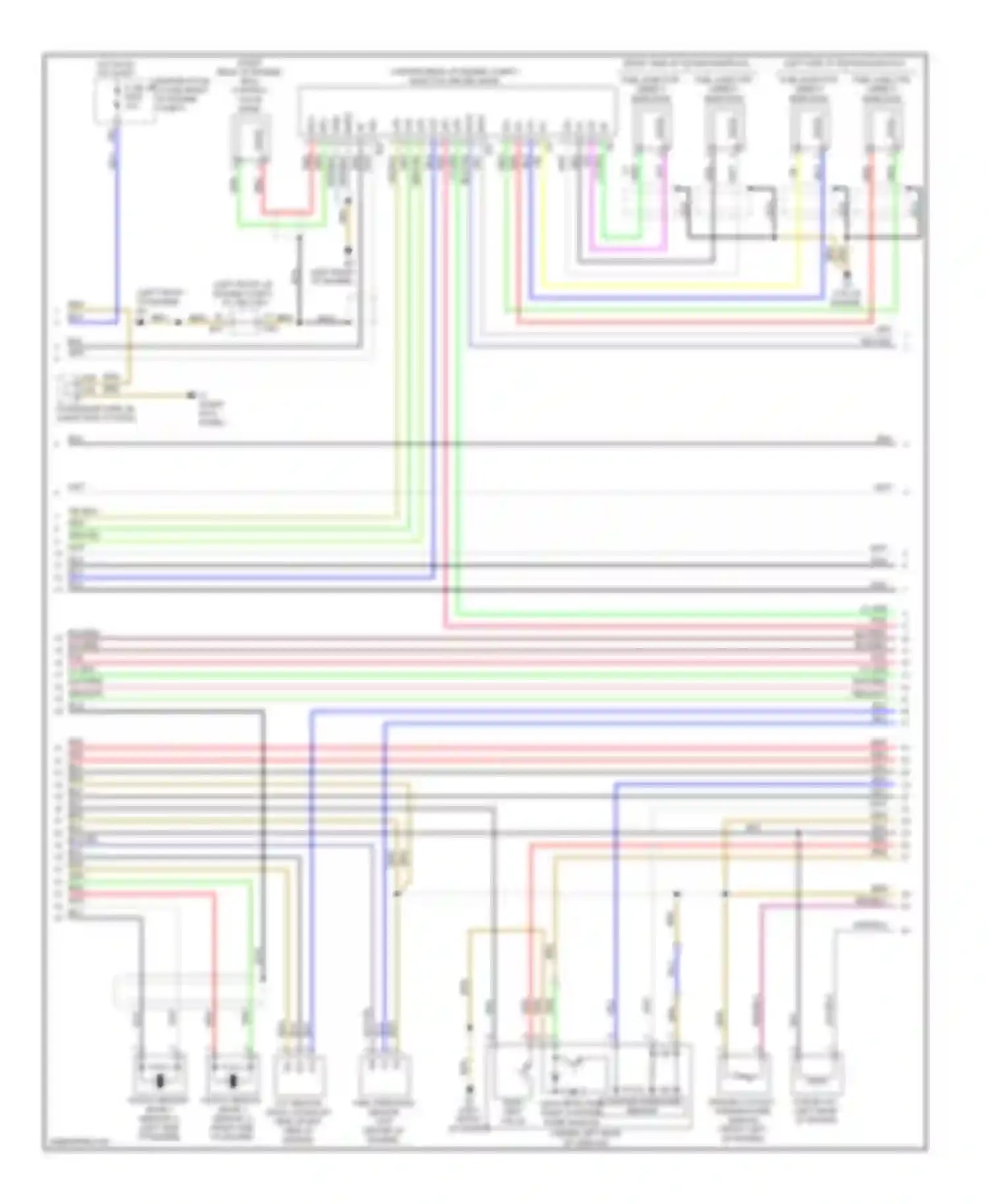 Wiring diagram engine room for Lexus LS IV (2006-2012) (2 of 2)