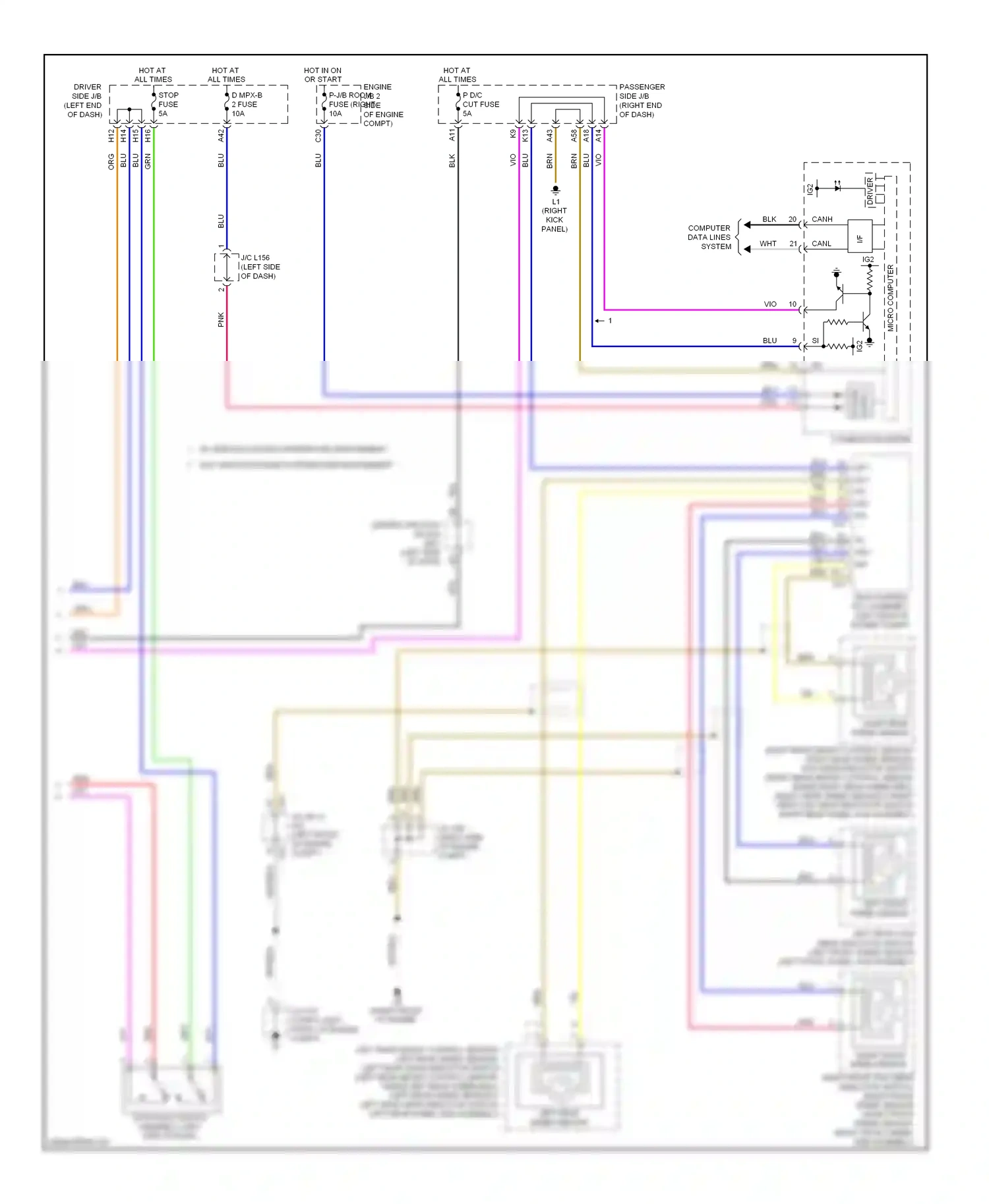 Lexus LS IV (2006-2012) engine wiring diagram  (1 of 4)