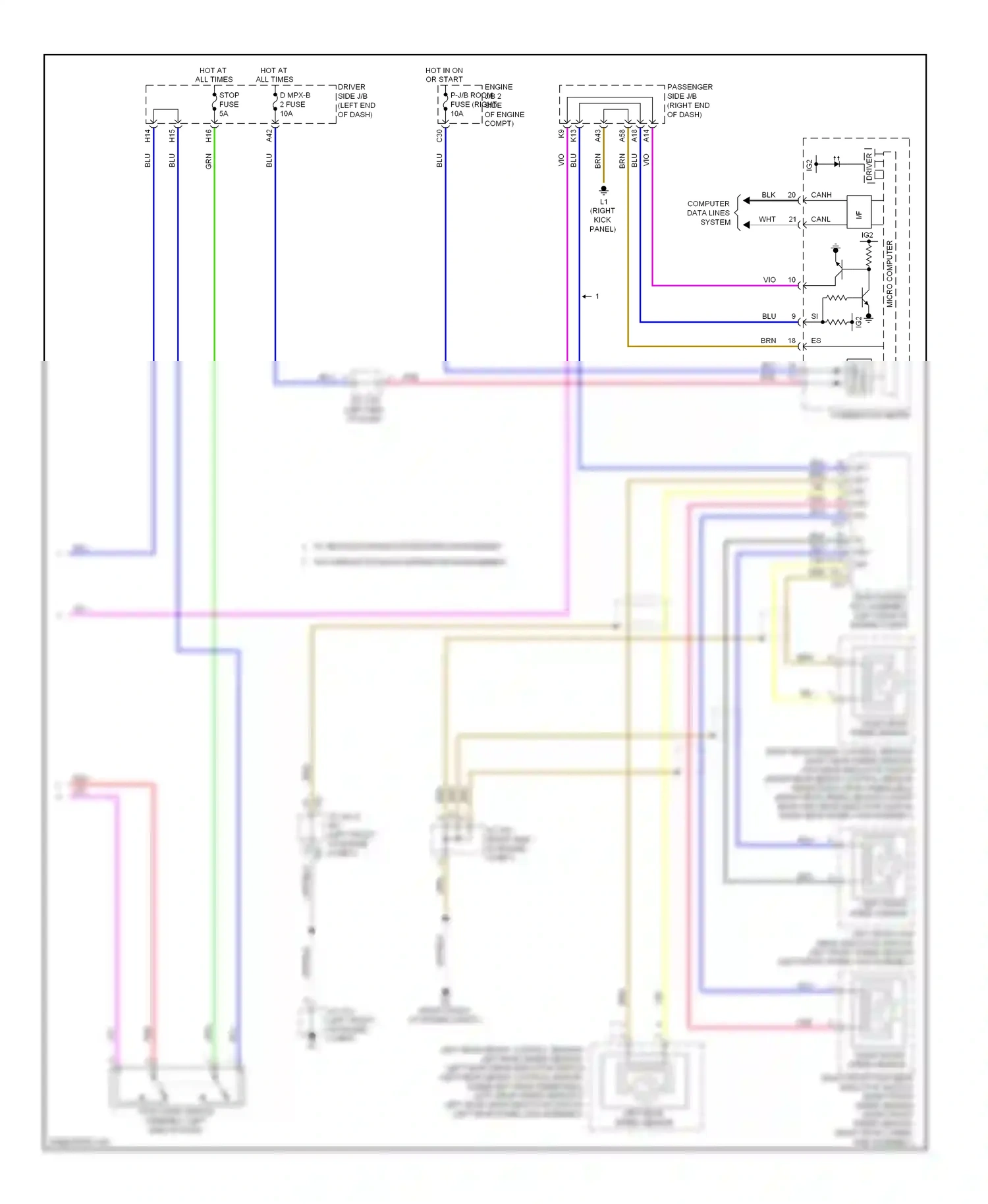 Lexus LS IV (2006-2012) engine wiring diagram  (2 of 4)