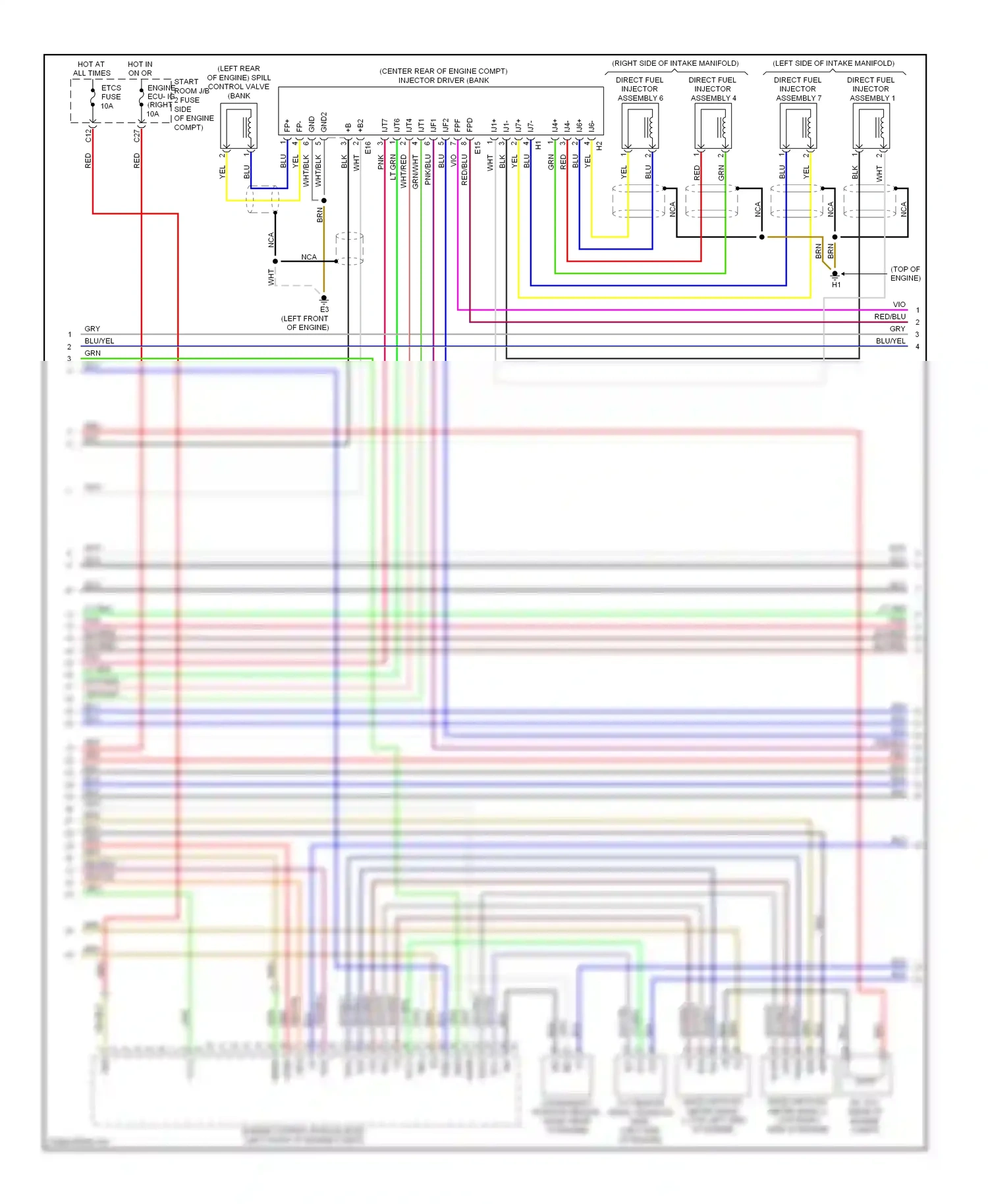 Lexus LS IV (2006-2012) evgr wiring diagram  (3 of 3)
