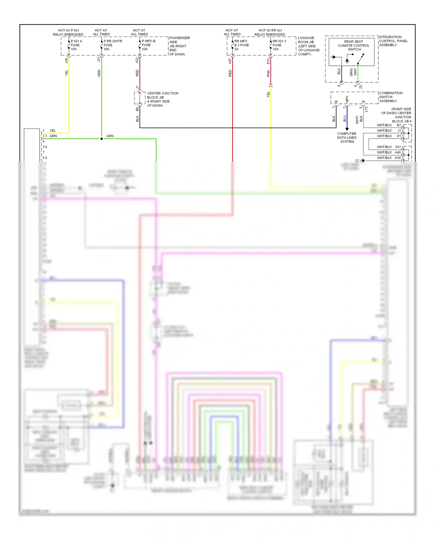 Lexus LS IV (2006-2012) fuse wiring diagram  (72 of 129)