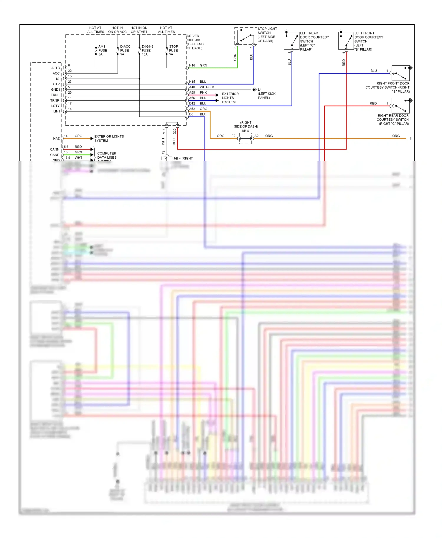 Lexus LS IV (2006-2012) fuse wiring diagram  (10 of 129)